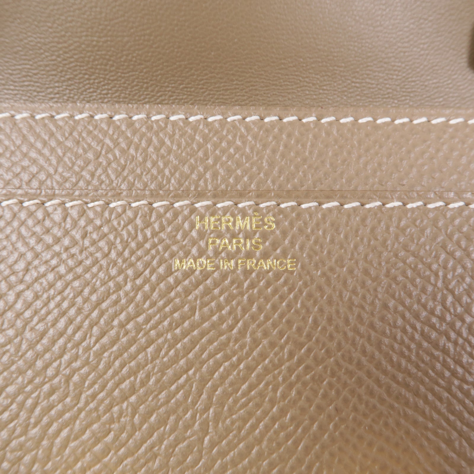 HERMES Epsom皮革Constance To Go金扣肩背袋Etoupe