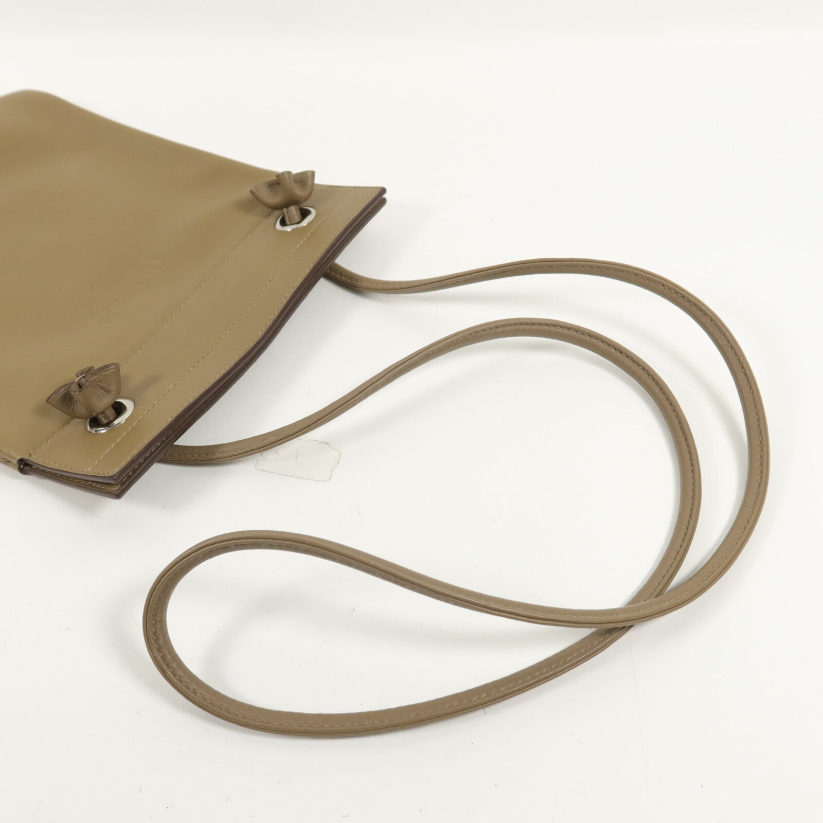 HERMES Swift皮革Aline Mini肩背袋Etoupe
