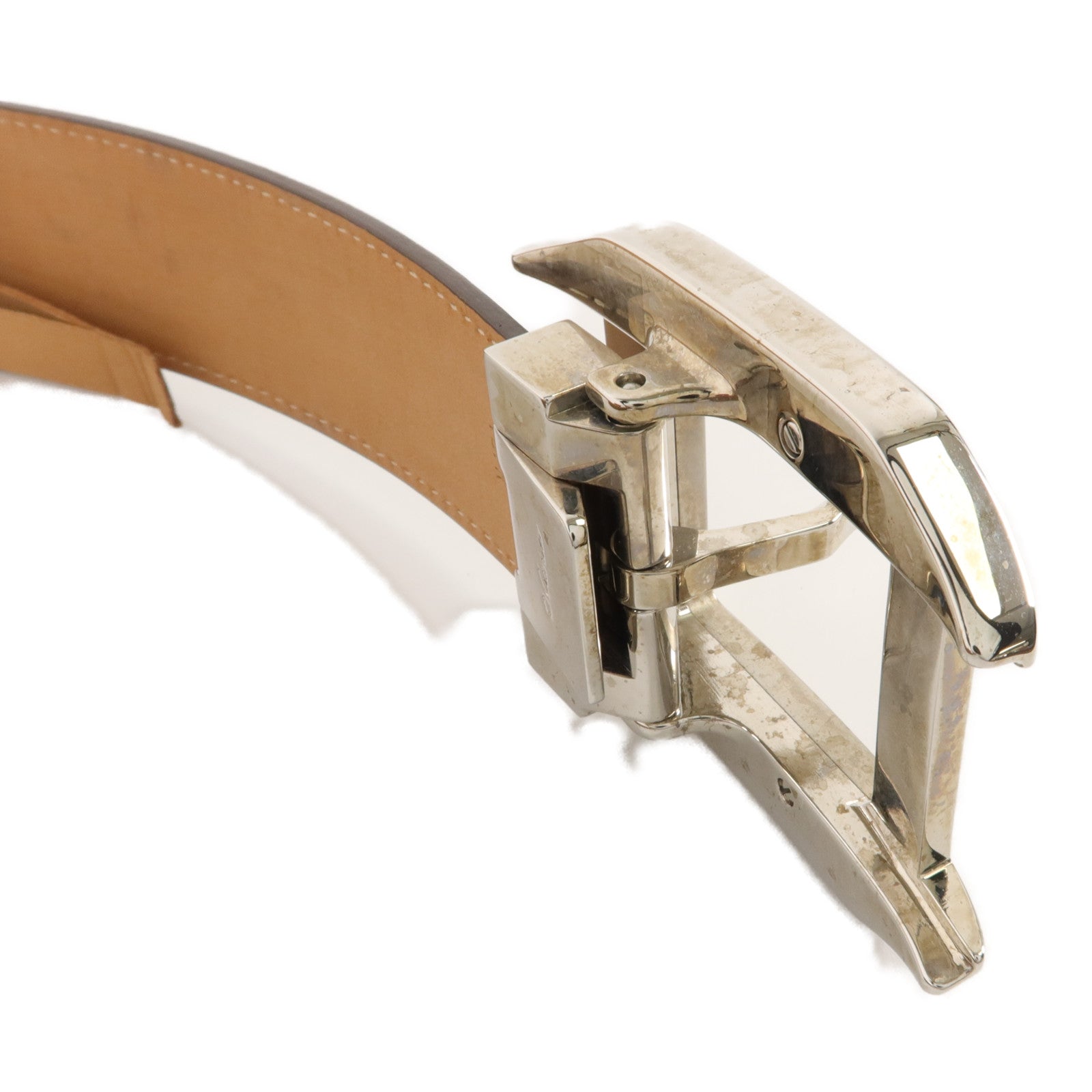 CARTIER 牛皮皮革Santos de Cartier Belt 105cm皮帶