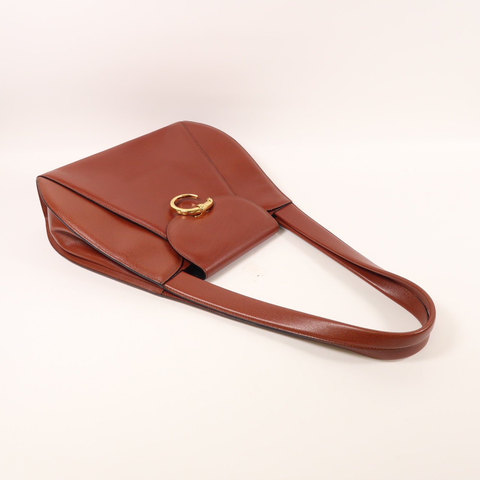 SELECTION 牛皮皮革Panthere Shoulder Bag金扣肩背袋