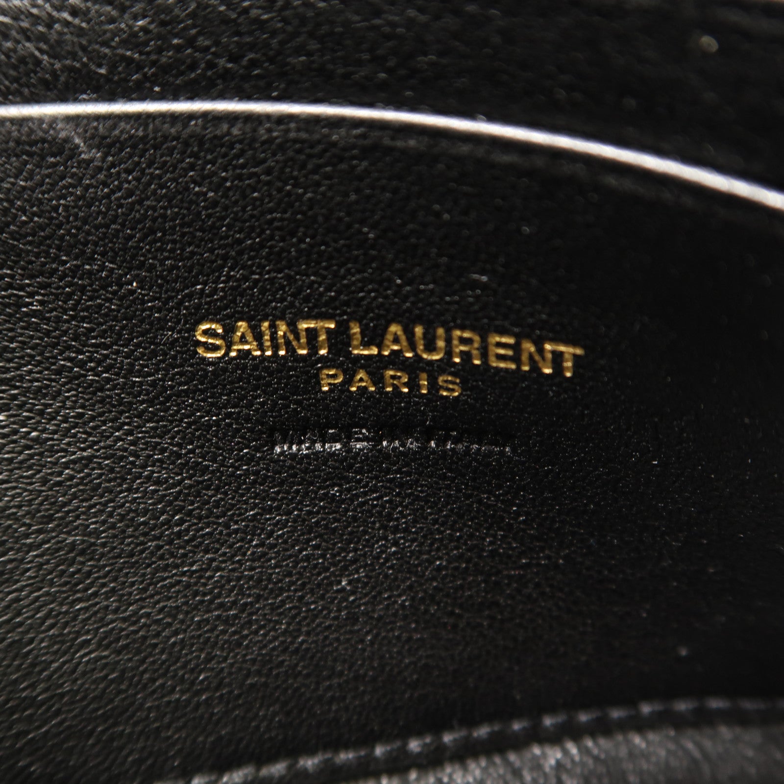 YVES SAINT LAURENT 牛皮皮革Shoulder Bag金扣鏈帶肩背袋