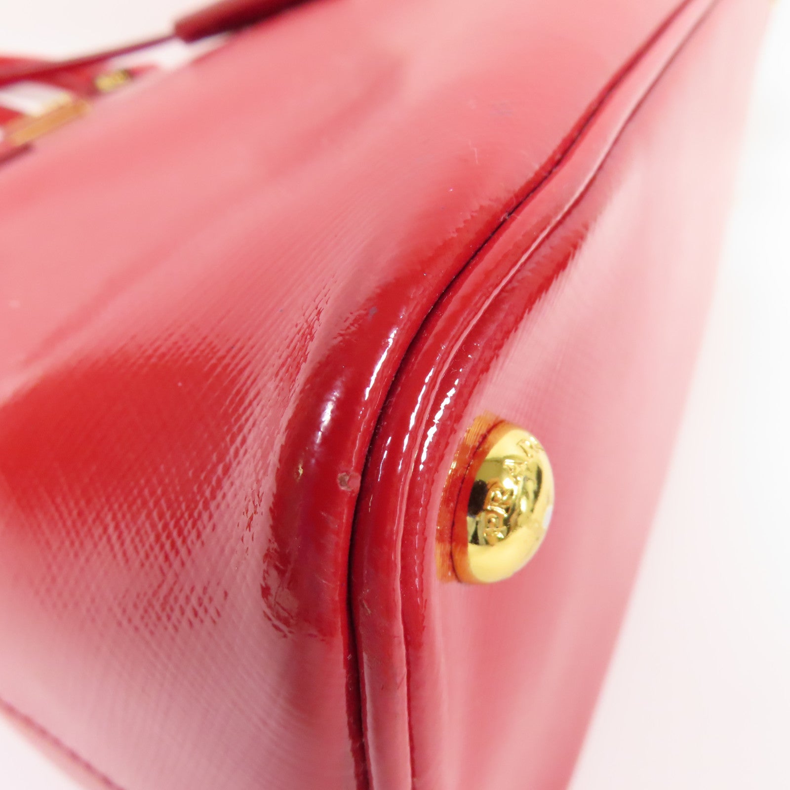 PRADA 牛皮皮革2 Way Shoulder金扣手挽肩背兩用袋