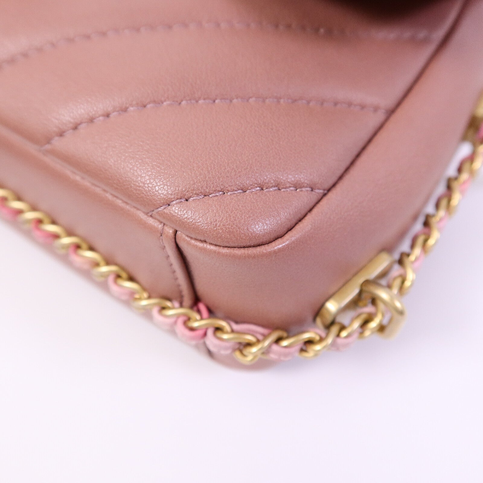 CHANEL 羊皮皮革Chain shoulder鏈帶肩背袋