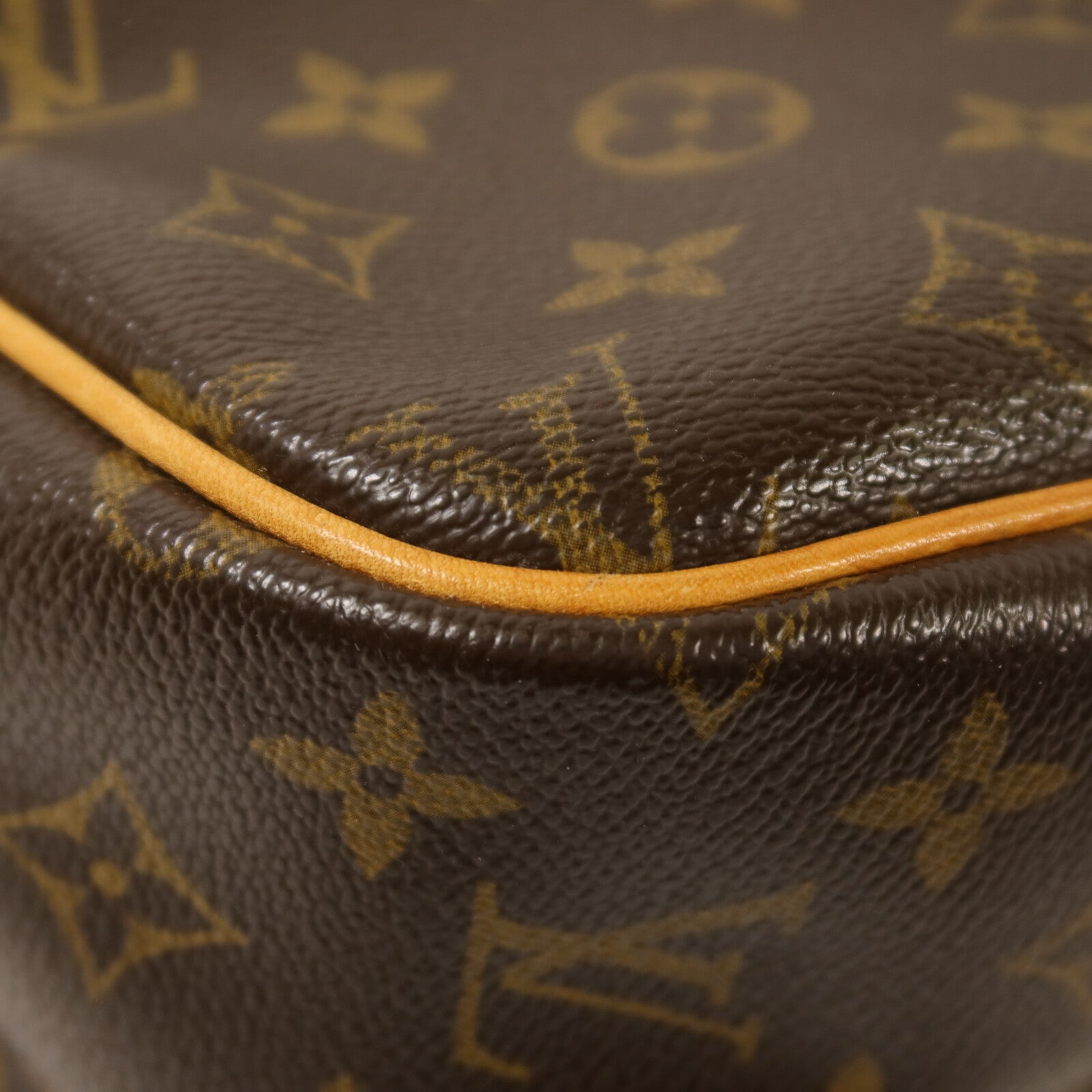 LOUIS VUITTON Monogram Reporter PM金扣肩背袋