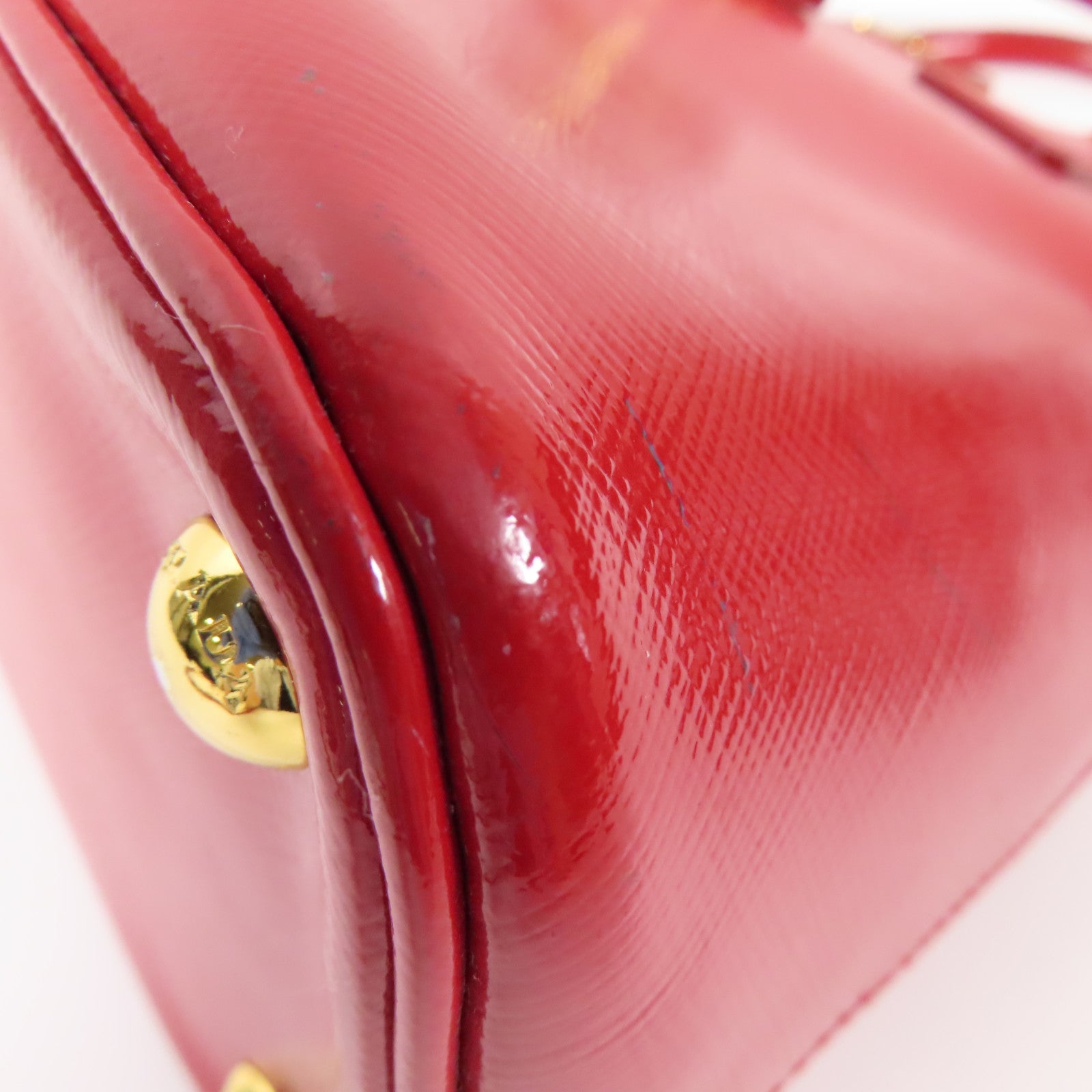 PRADA 牛皮皮革2 Way Shoulder金扣手挽肩背兩用袋