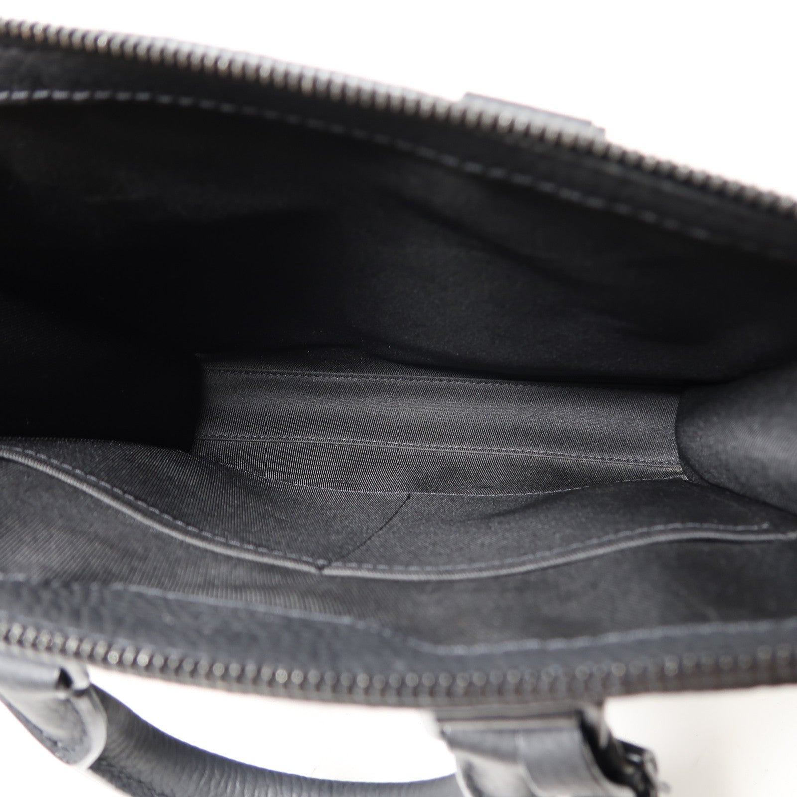 LOUIS VUITTON Monogram Taurillon Sac Plat Cross手挽肩背兩用袋黑色