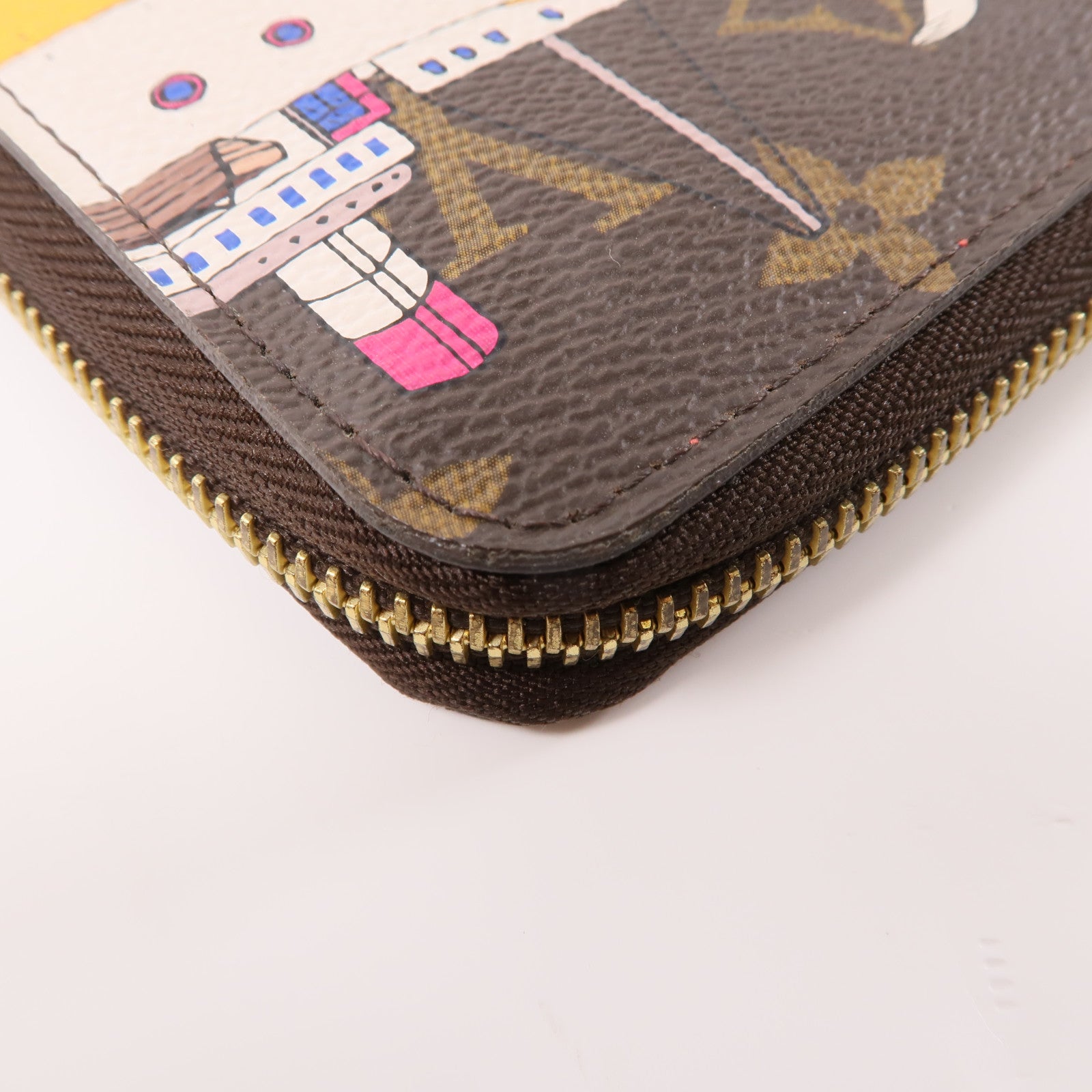 LOUIS VUITTON Monogram Zippy Wallet金扣長錢包棕色