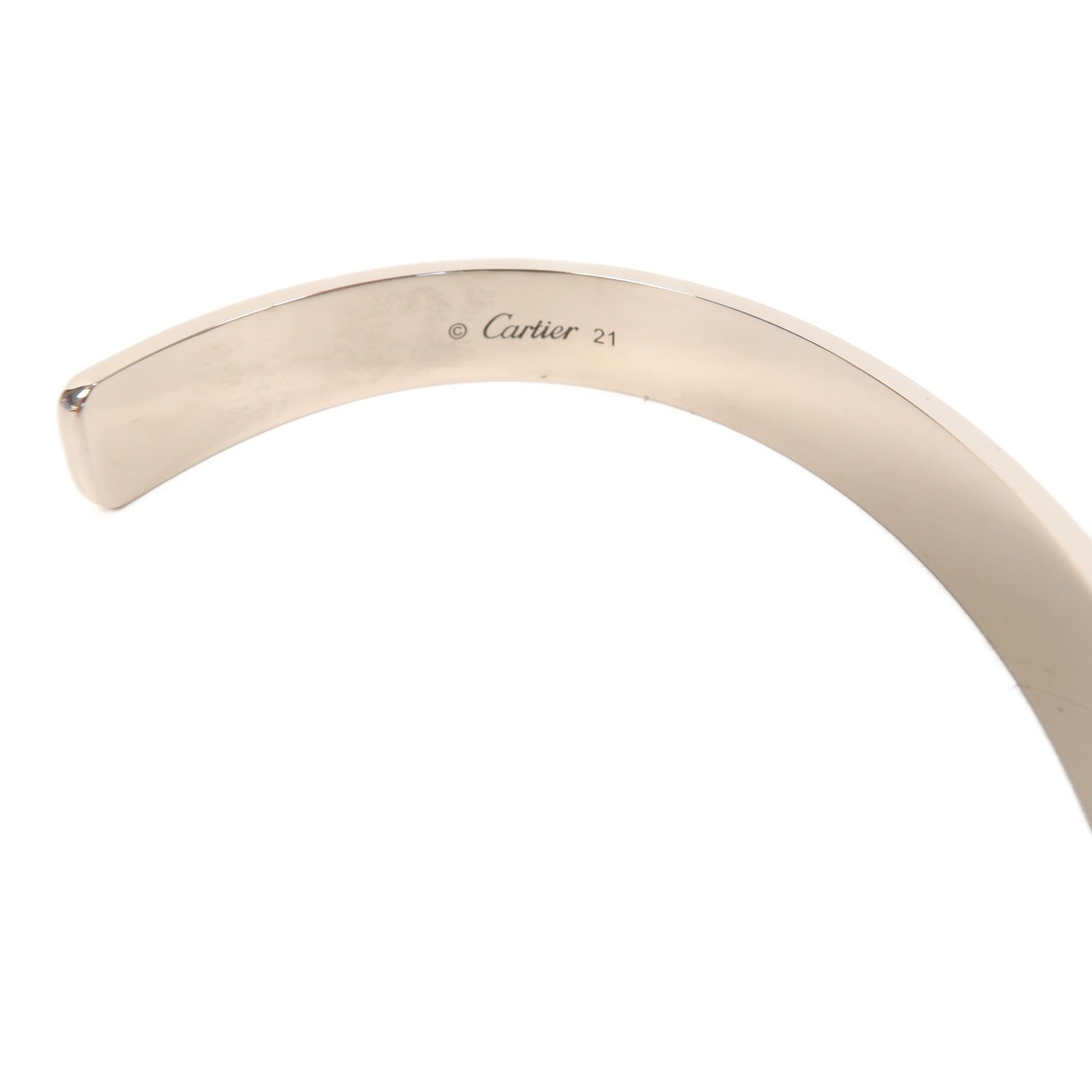 CARTIER 18K白金Love White Gold Bracelet手鐲