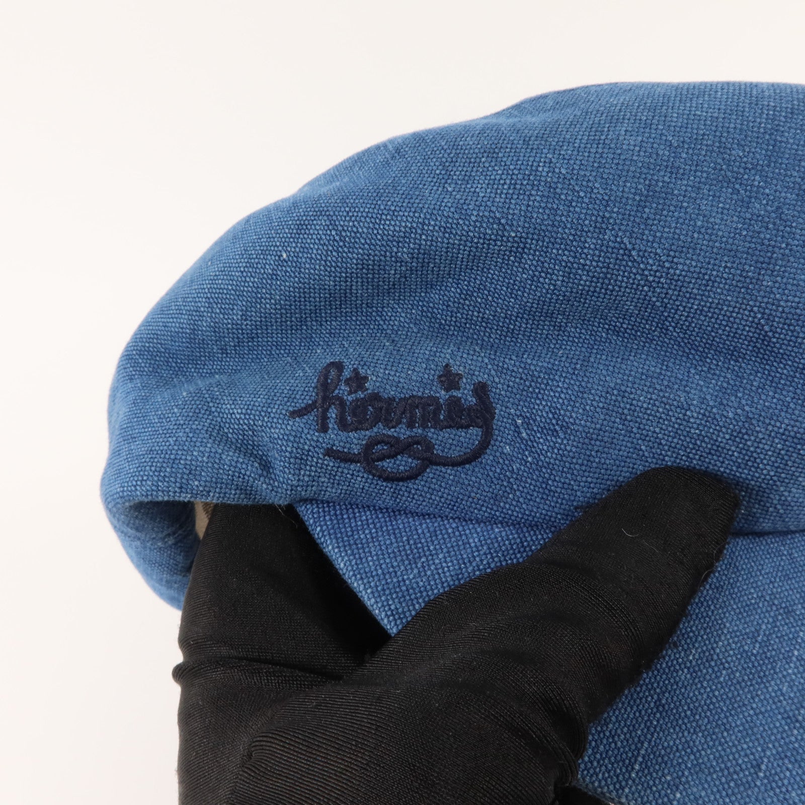 HERMES 麻布Saint-Honore Casquette Hat帽子