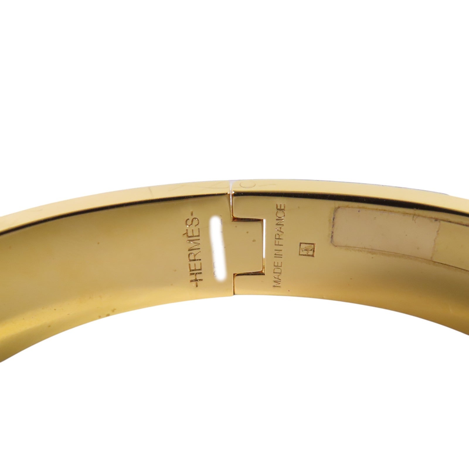 HERMES 金屬/琺瑯Clic H Bracelet金扣手鐲
