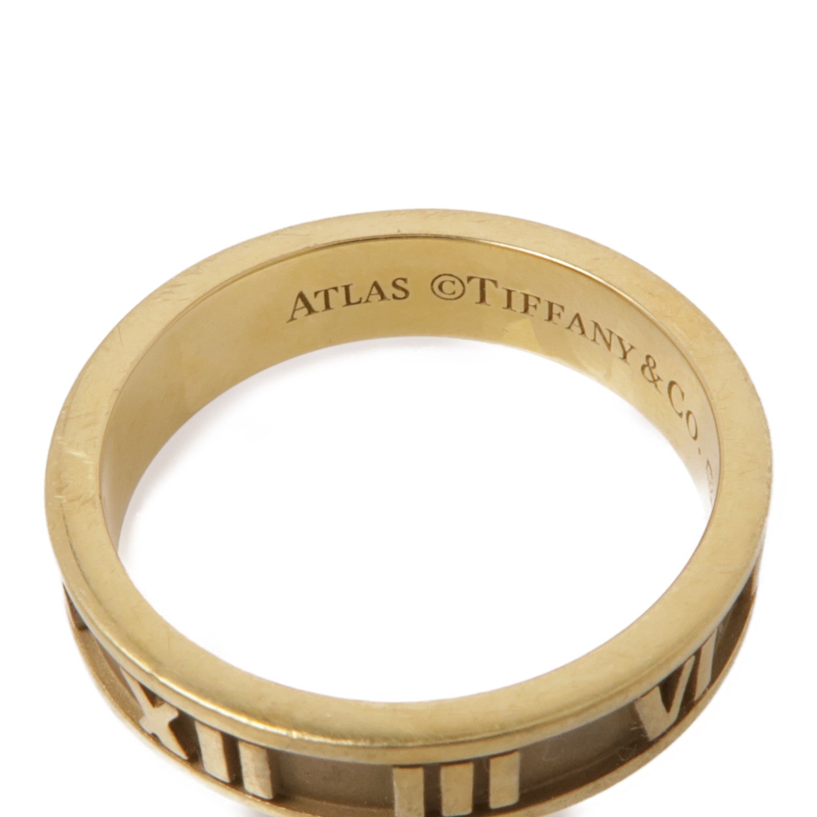 TIFFANY＆CO 【激減優惠】18K黃金Atlas Ring戒指US#5.5