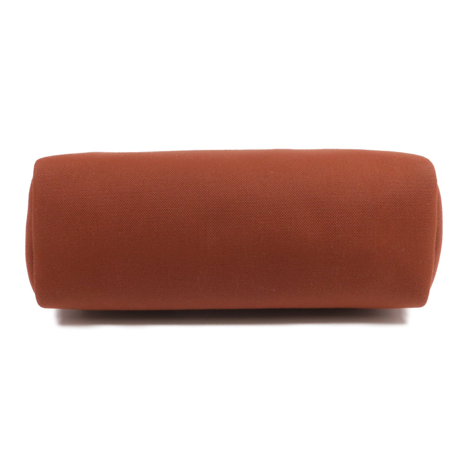 HERMES 帆布Herbag PM銀扣手挽肩背兩用袋Rouge H