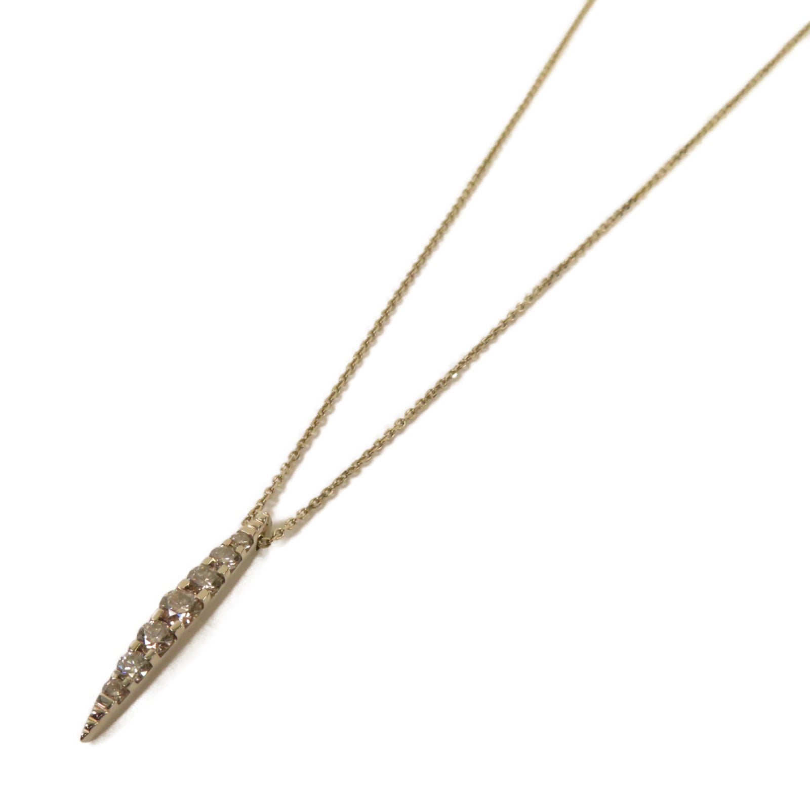 JEWELRY **【激減優惠】18K黃金Necklace 0.12ct鑽石項鏈