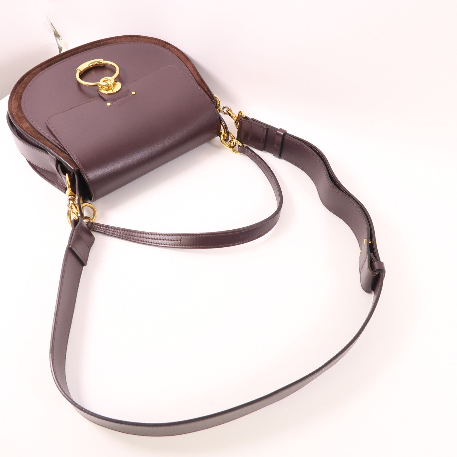 Chloe 牛皮皮革2 Way Bag金扣手挽肩背兩用袋