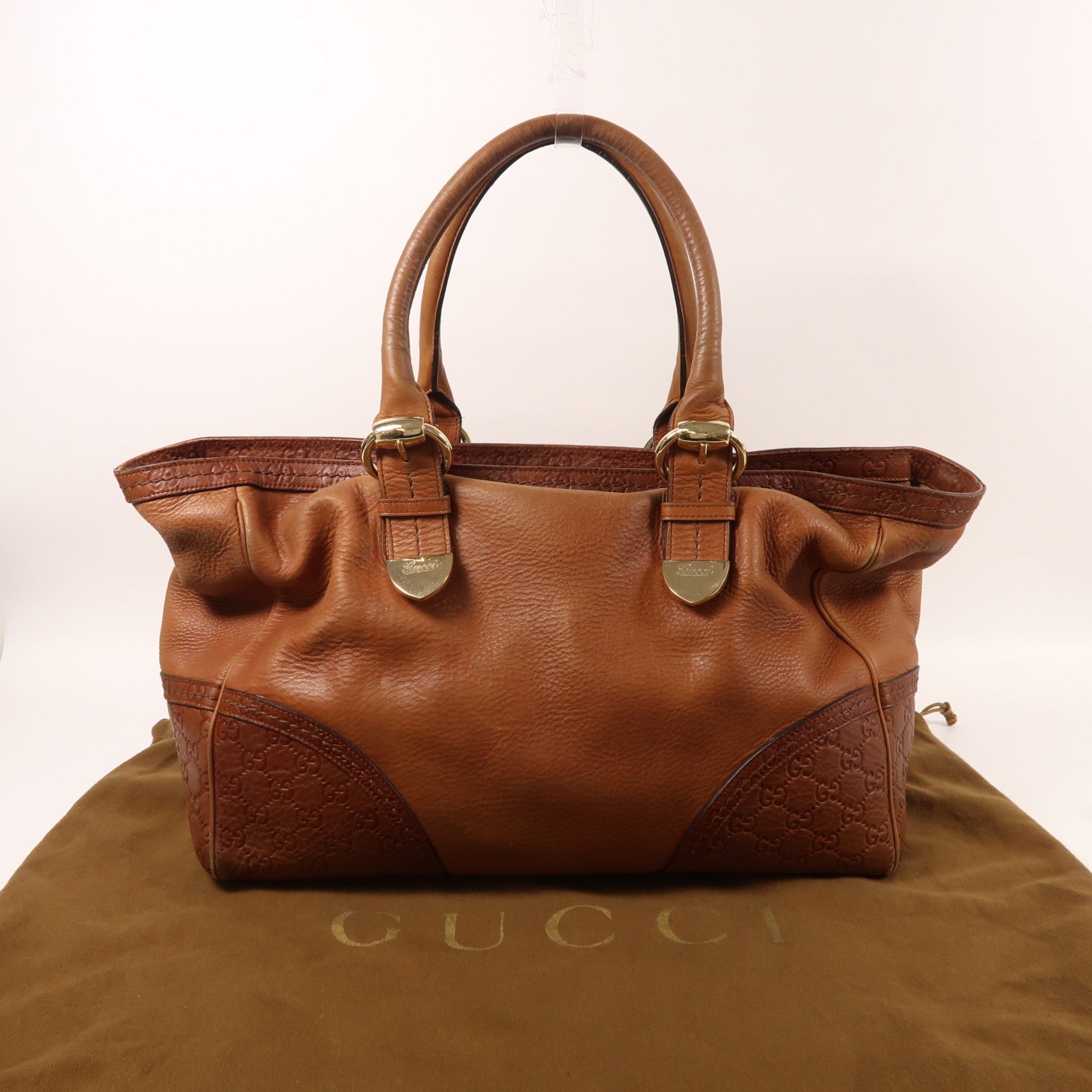 GUCCI 牛皮皮革Shoulder Bag金扣肩背袋