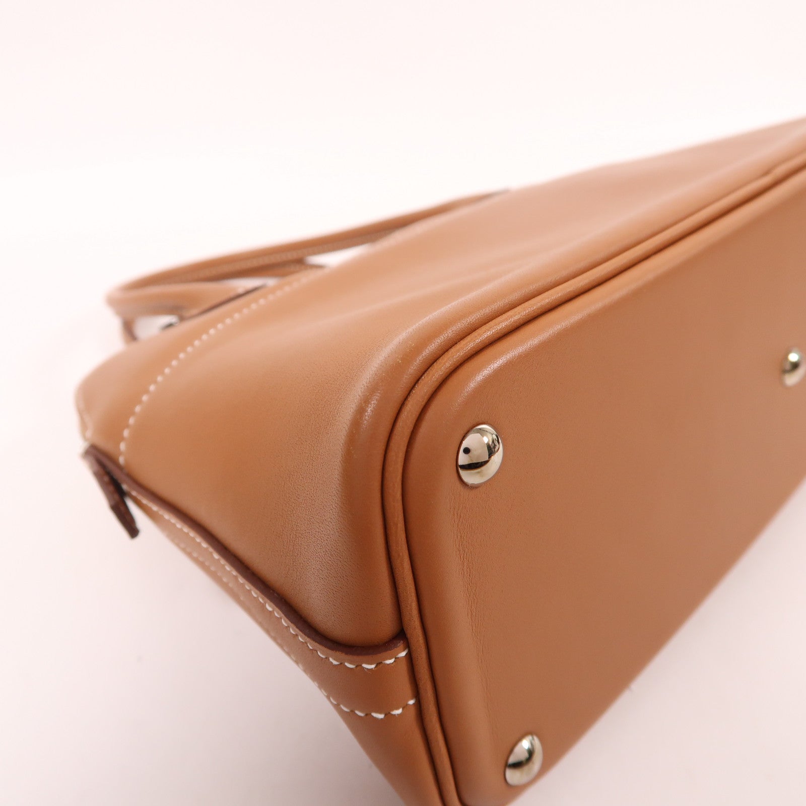 HERMES Swift皮革Bolide 27銀扣手挽肩背兩用袋金色