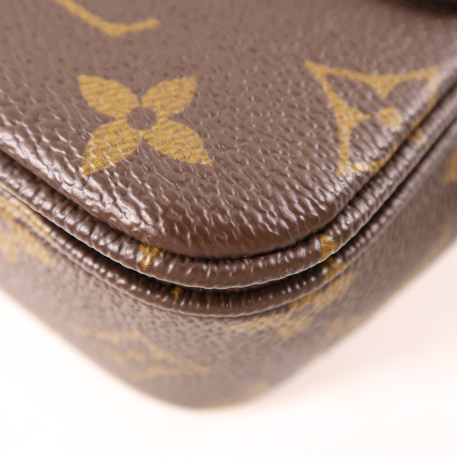 LOUIS VUITTON Monogram Marceau金扣鏈帶肩背袋棕色