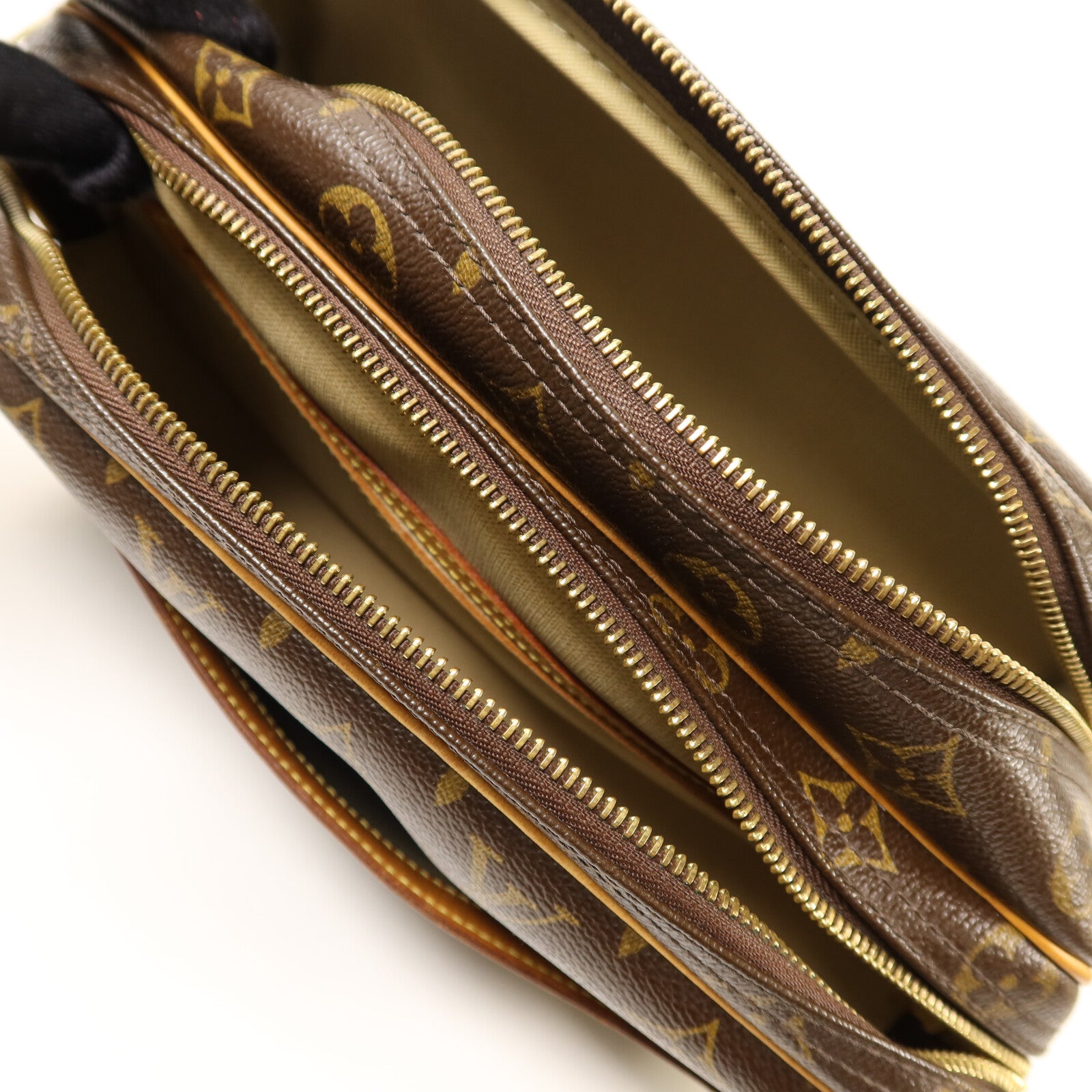 LOUIS VUITTON Monogram Reporter PM金扣肩背袋