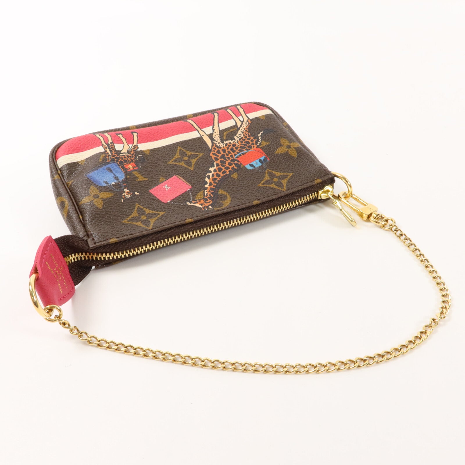 LOUIS VUITTON Monogram Mini Pochette Accessoires金扣手挽袋