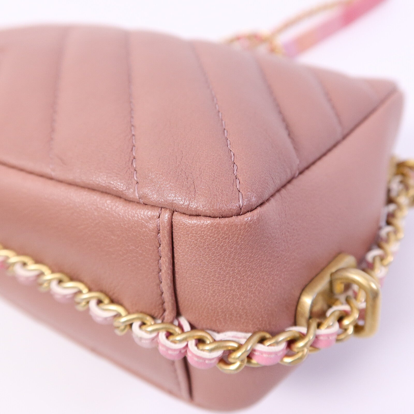 CHANEL 羊皮皮革Chain shoulder鏈帶肩背袋