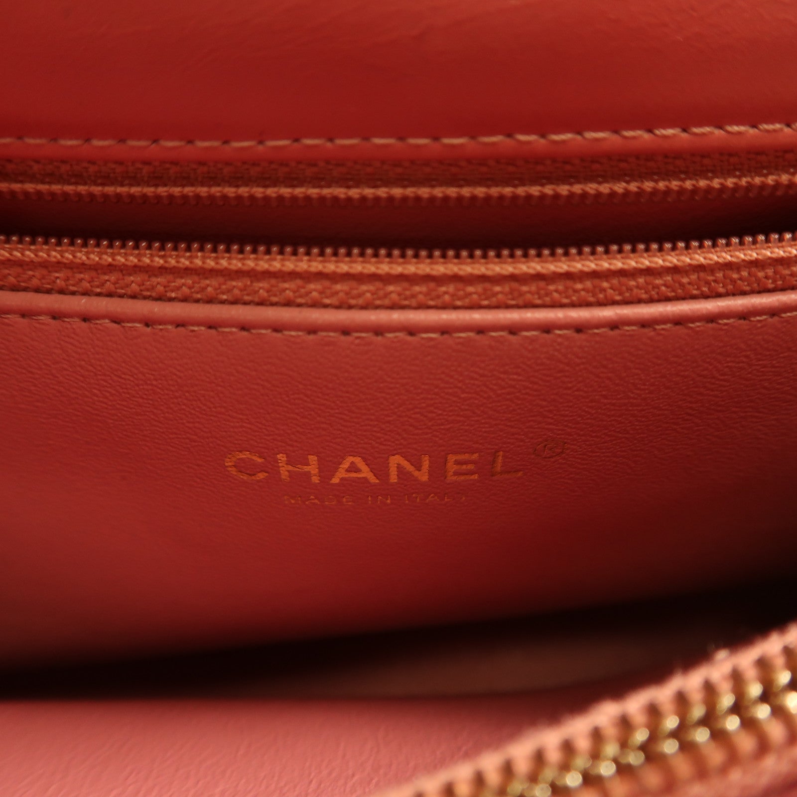 CHANEL 蜥蝪皮革/牛皮皮革Flap with Top Handle金扣手挽肩背兩用袋