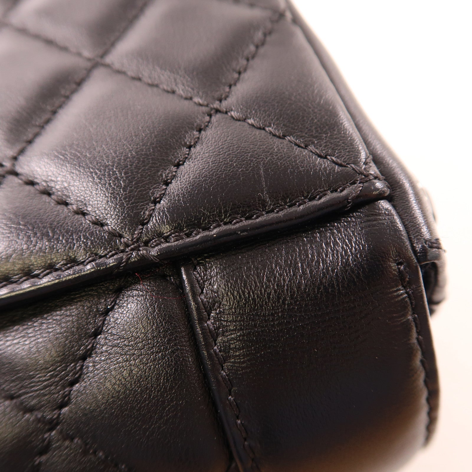 CHANEL【激減優惠】 羊皮皮革Chain Shoulder銀扣鏈帶肩背袋