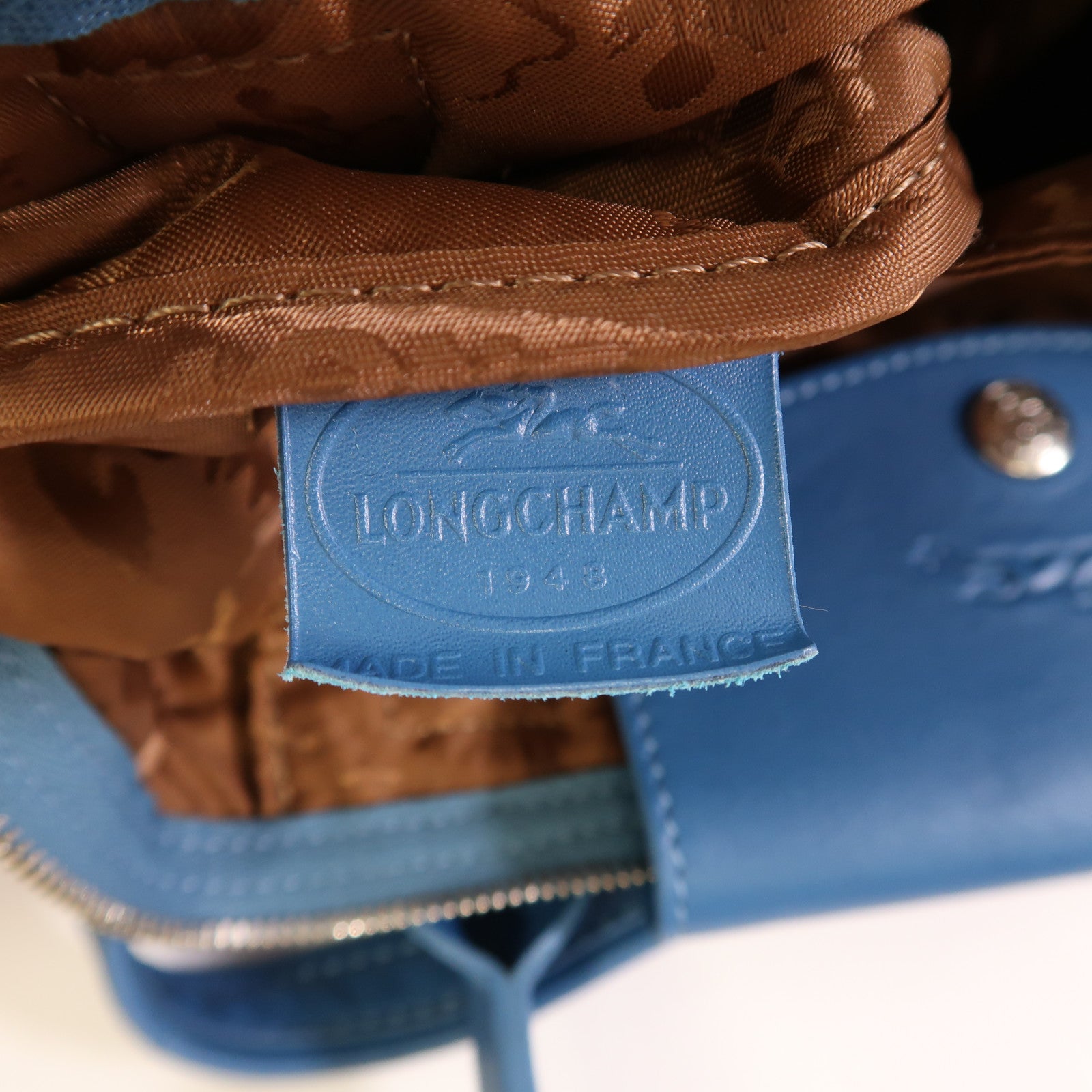 Longchamp SHW 2Way Shoulder Bag Calfskin Leather