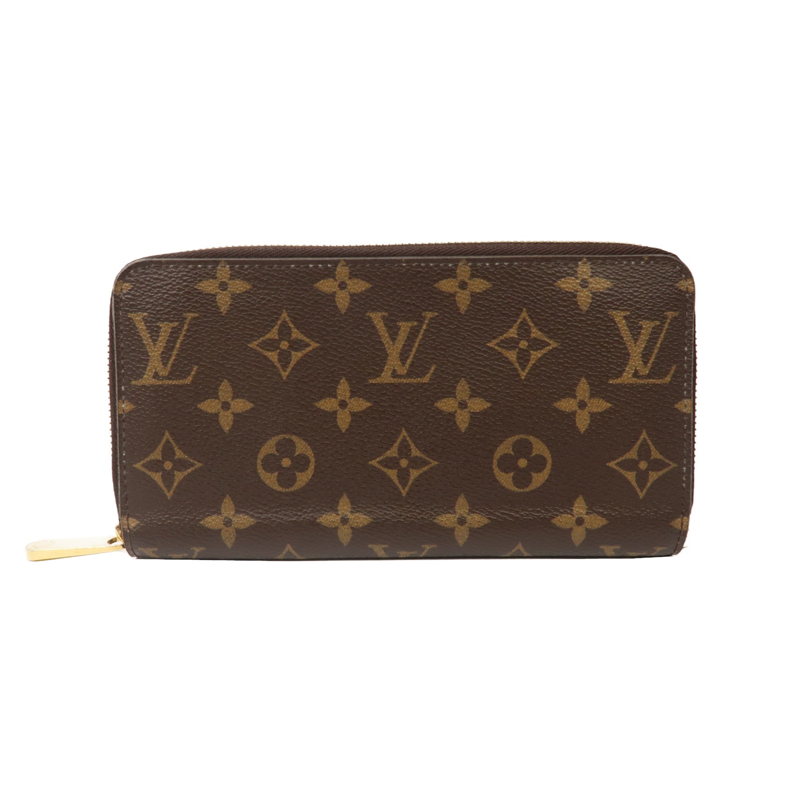 LOUIS VUITTON Monogram Zippy Wallet金扣長錢包啡色