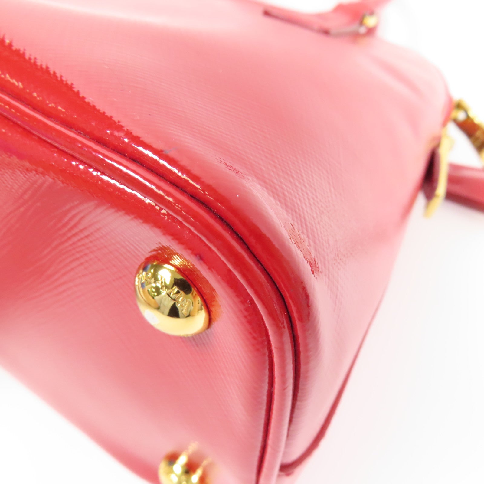 PRADA 牛皮皮革2 Way Shoulder金扣手挽肩背兩用袋