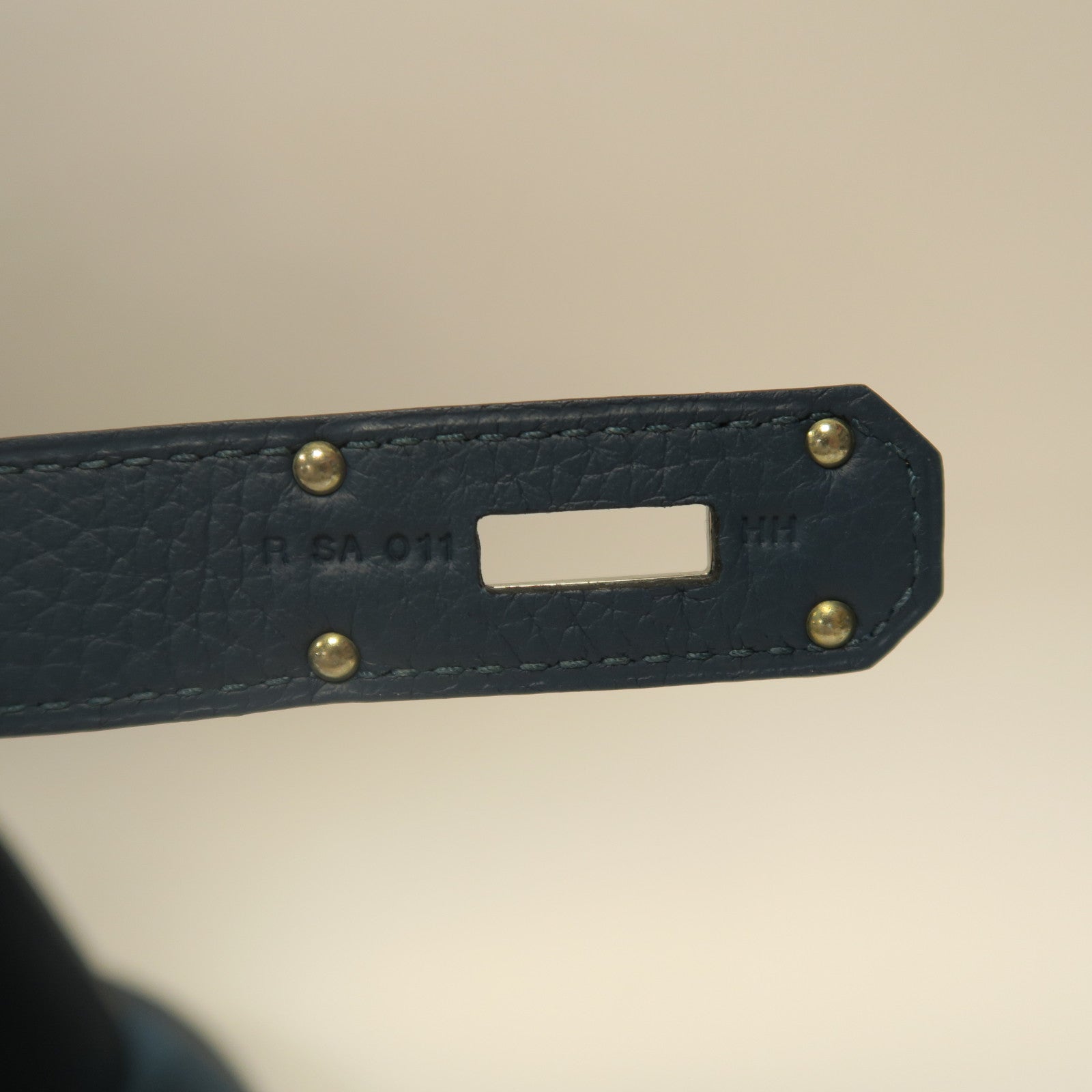 HERMES 【激減優惠】Clemence皮革Jypsiere 31銀扣肩背袋藍色