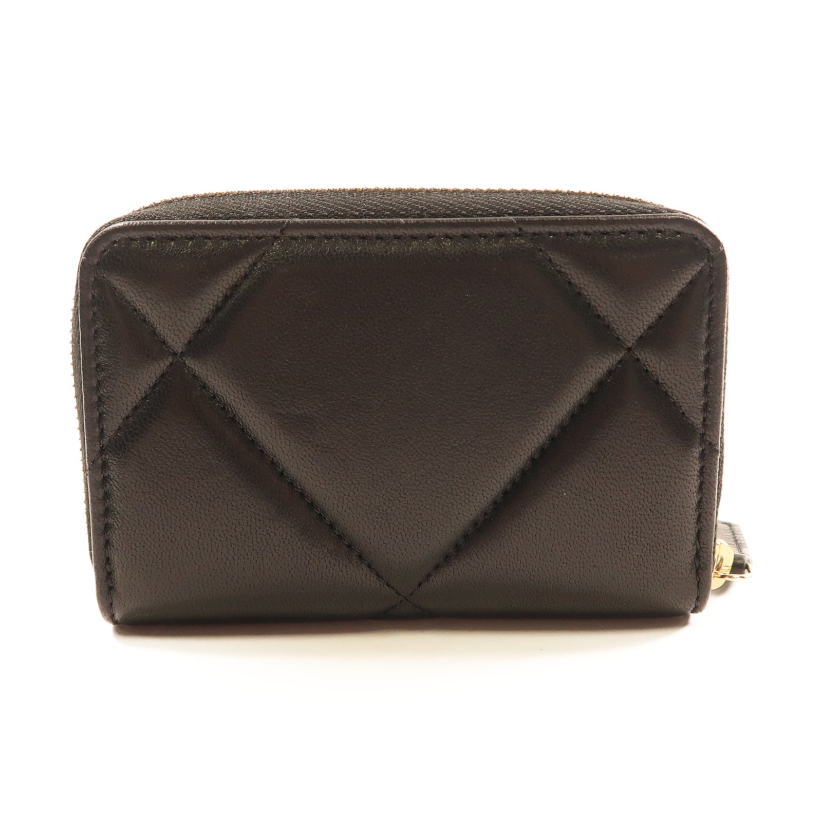 CHANEL 羊皮皮革Chanel 19 Card Case金扣卡片套
