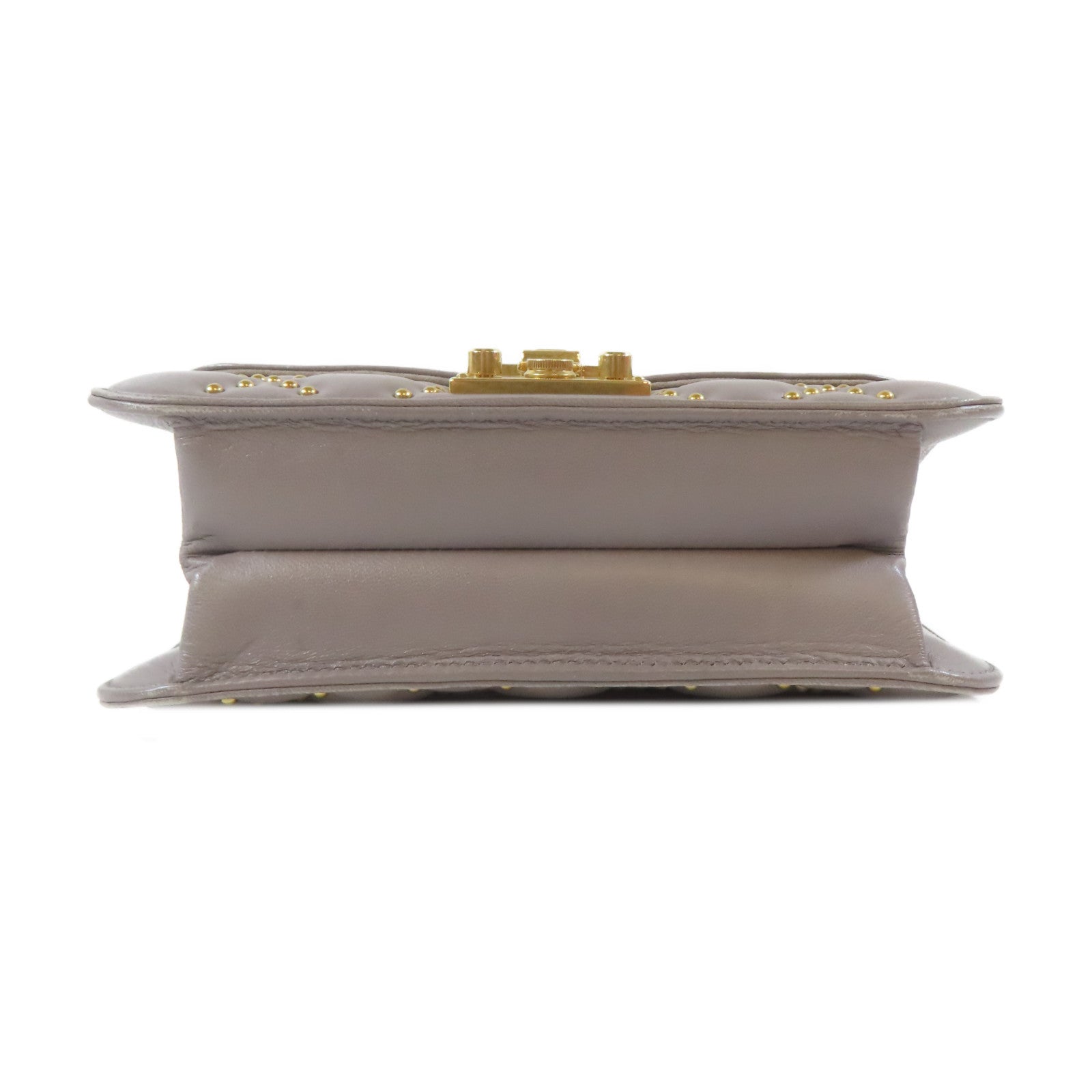Dior 【激減優惠】牛皮皮革Shoulder Bag金扣肩背袋灰色