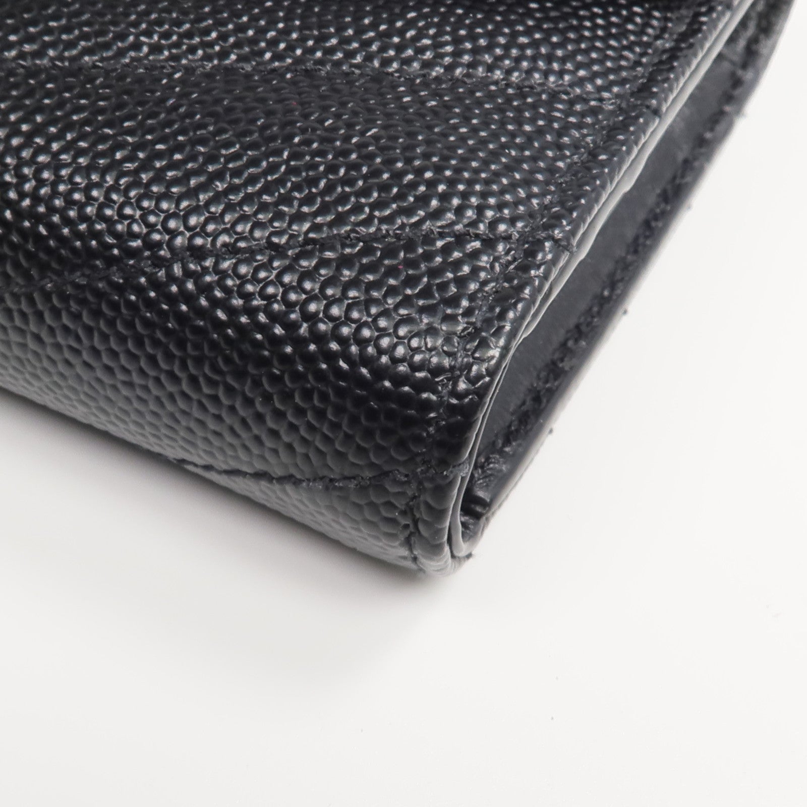 SAINT LAURENT 牛皮皮革Three-fold Wallet錢包