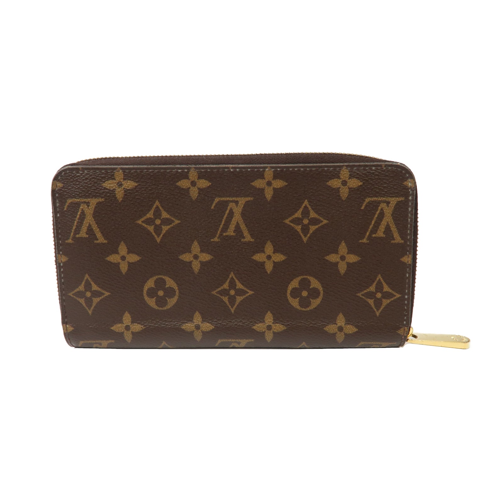 LOUIS VUITTON Monogram Zippy Wallet金扣長錢包啡色
