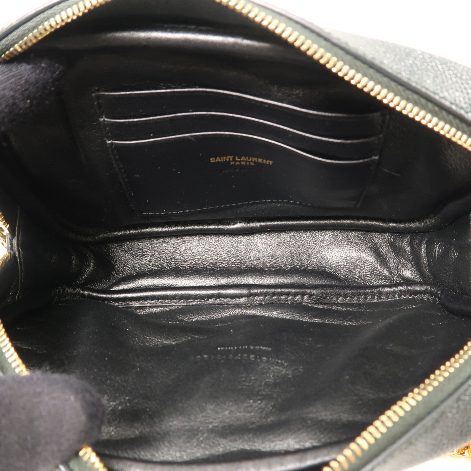 YVES SAINT LAURENT 牛皮皮革Shoulder Bag金扣鏈帶肩背袋