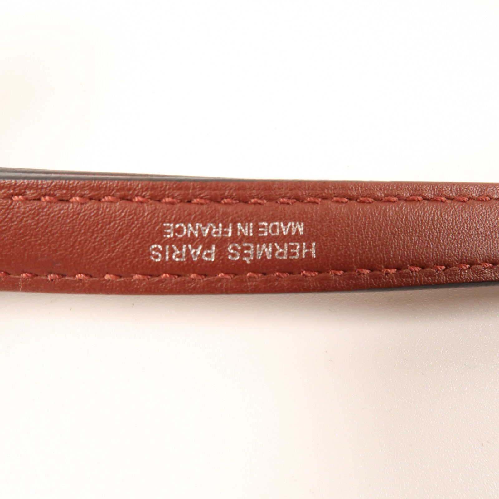 HERMES Evercolor皮革24/24 Mini銀扣手挽肩背兩用袋Rougeh