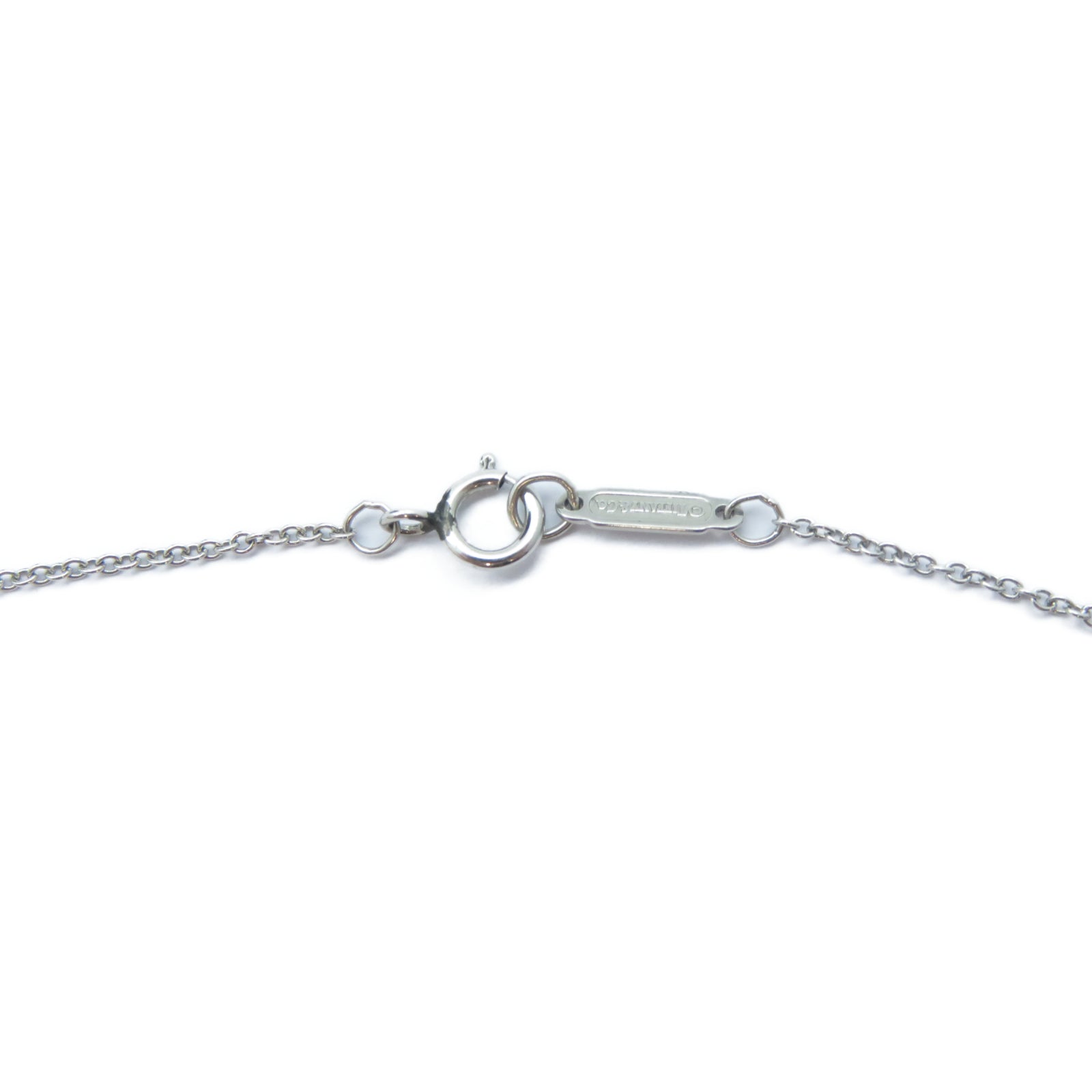 TIFFANY＆CO PT950鉑金V Diamond Neckalce鑽石項鍊
