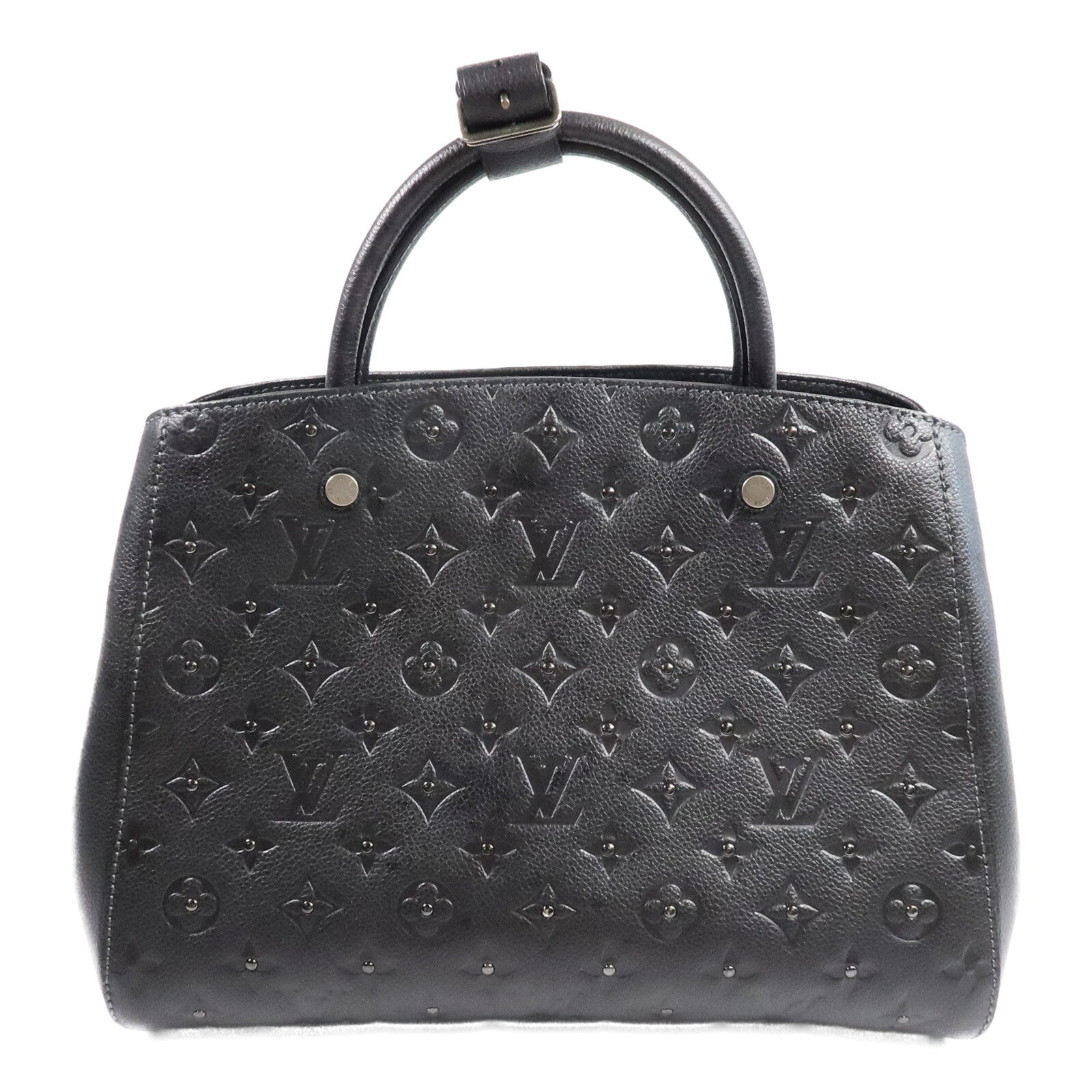 LOUIS VUITTON Monogram Empreinte Montaigne BB手挽肩背兩用袋