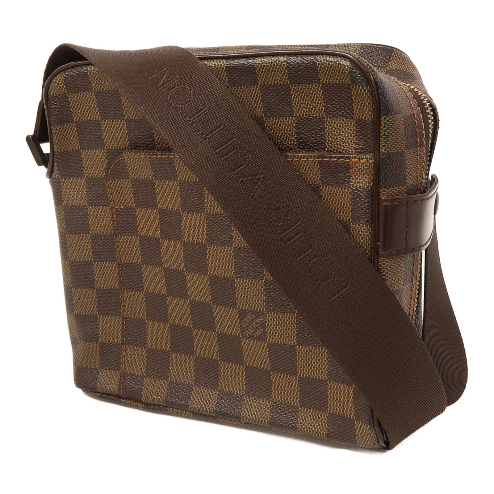 LOUIS VUITTON Damier Olav PM金扣肩背袋啡色