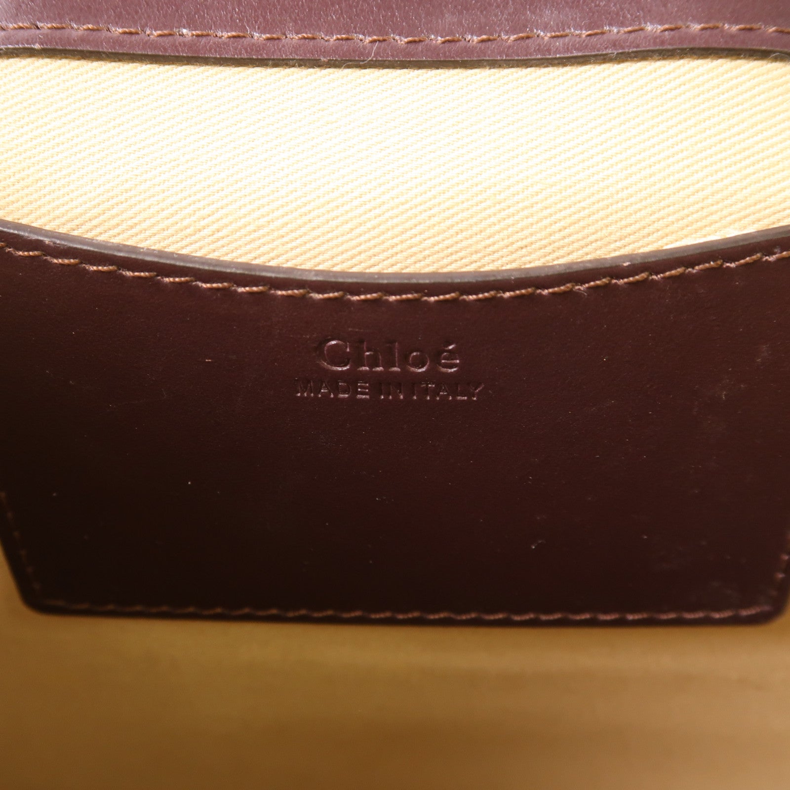 Chloe 牛皮皮革2 Way Bag金扣手挽肩背兩用袋