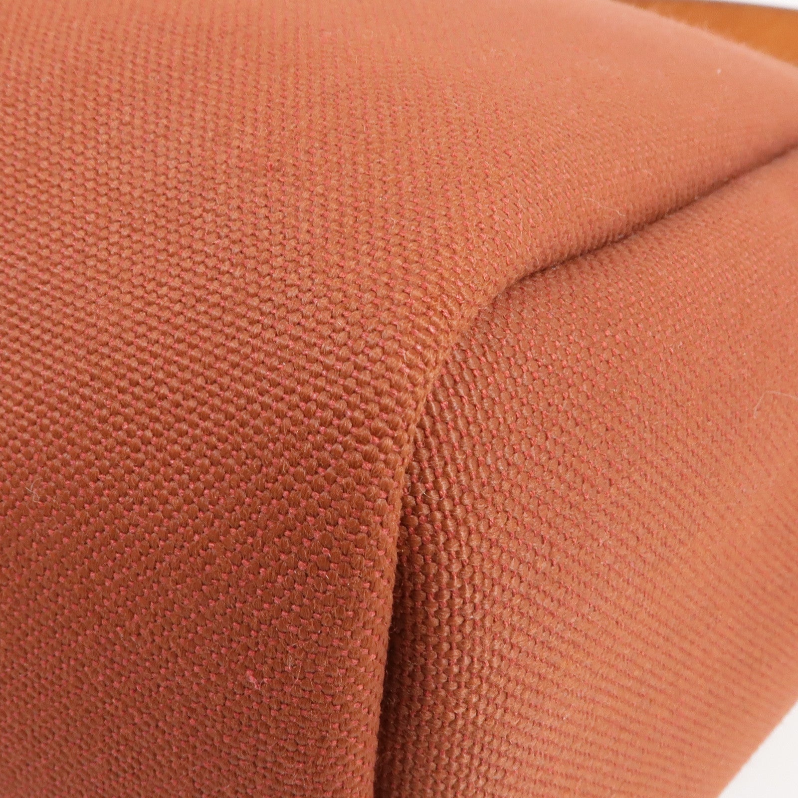 HERMES 帆布Herbag PM銀扣手挽肩背兩用袋Rouge H