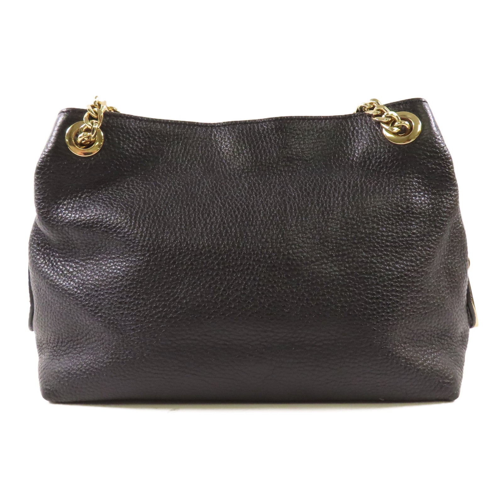 Michael Kors 牛皮皮革Chain Shoulder金扣鏈帶肩背袋