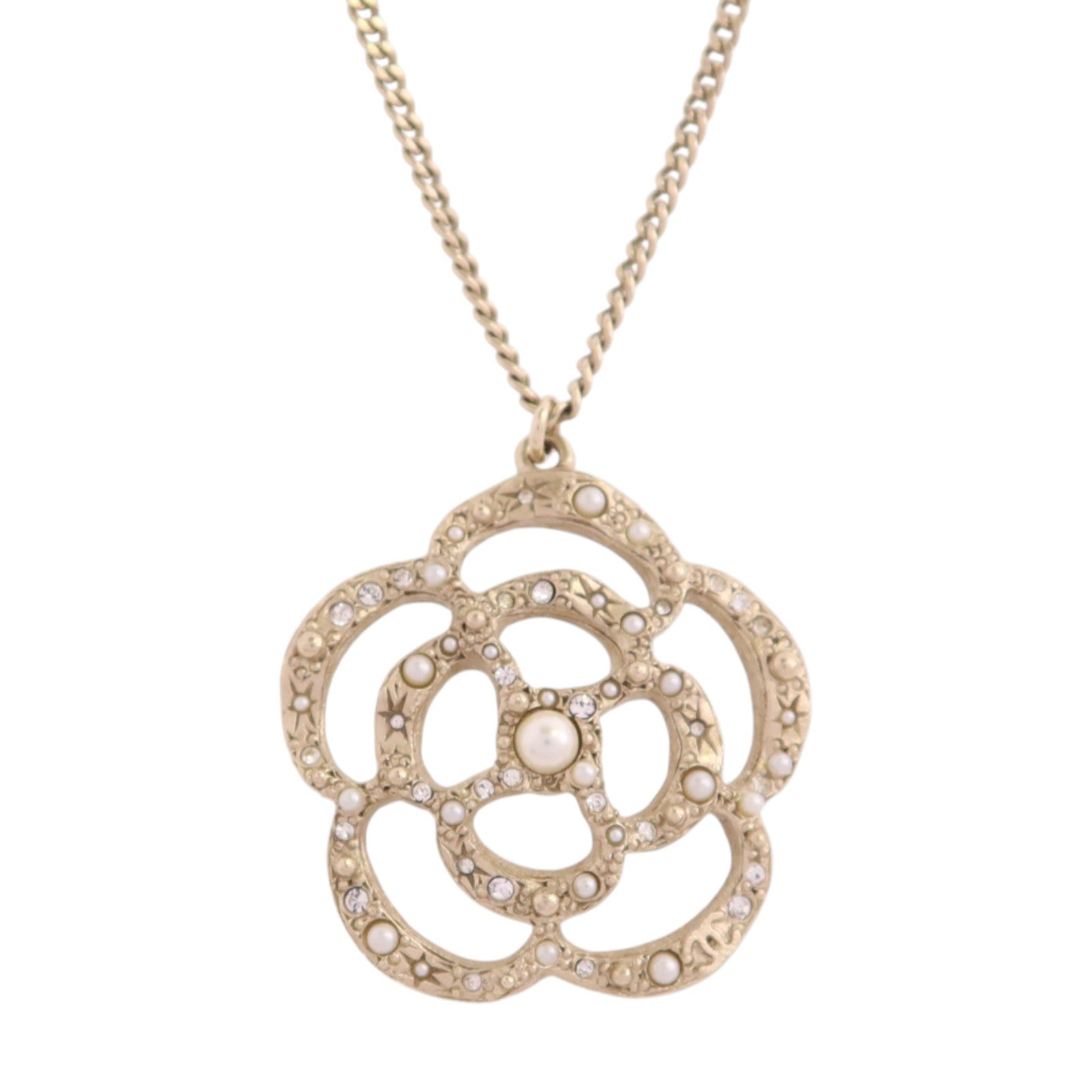 CHANEL 【激減優惠】金屬/仿珍珠/水鑽Necklace金扣項鏈