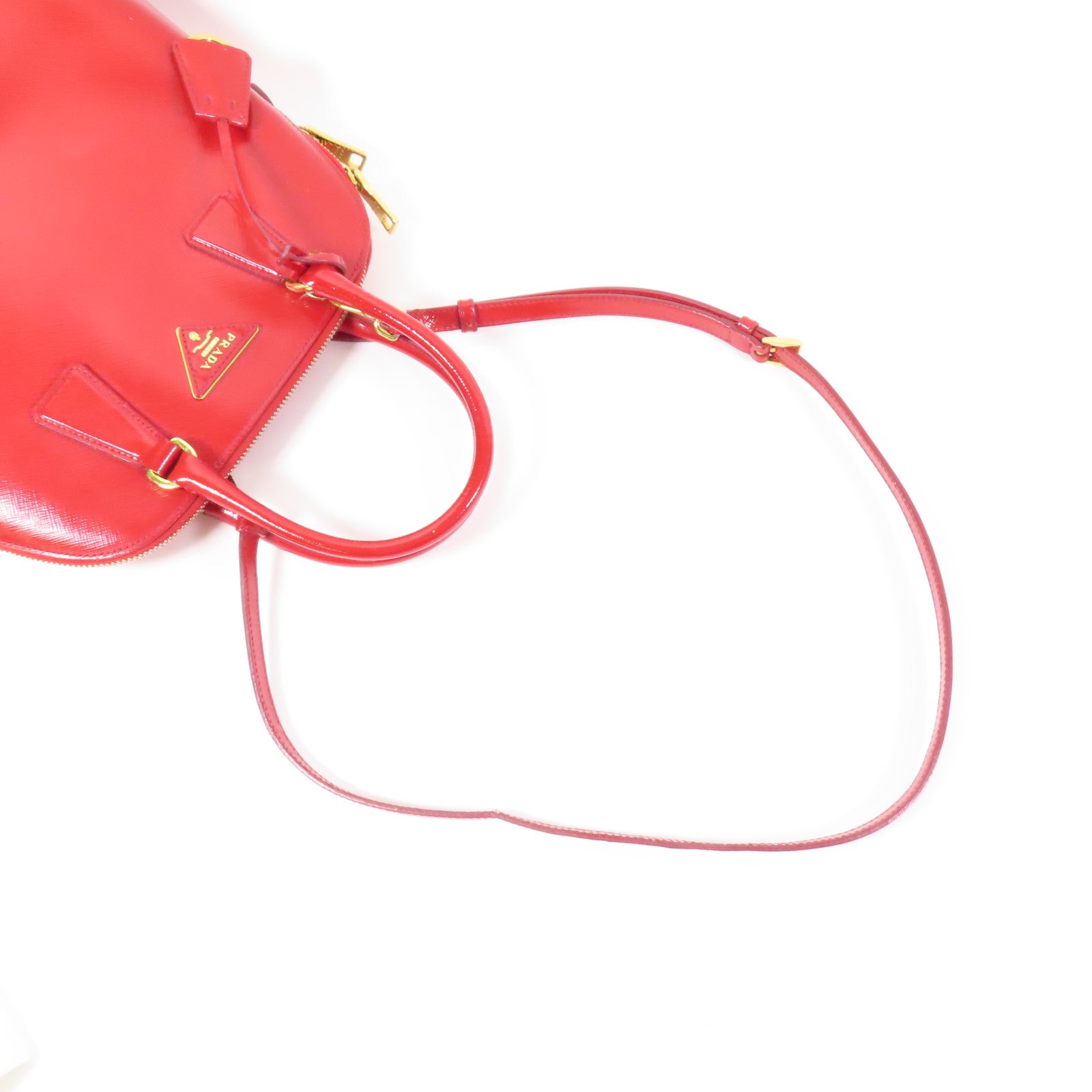 PRADA 牛皮皮革2 Way Shoulder金扣手挽肩背兩用袋