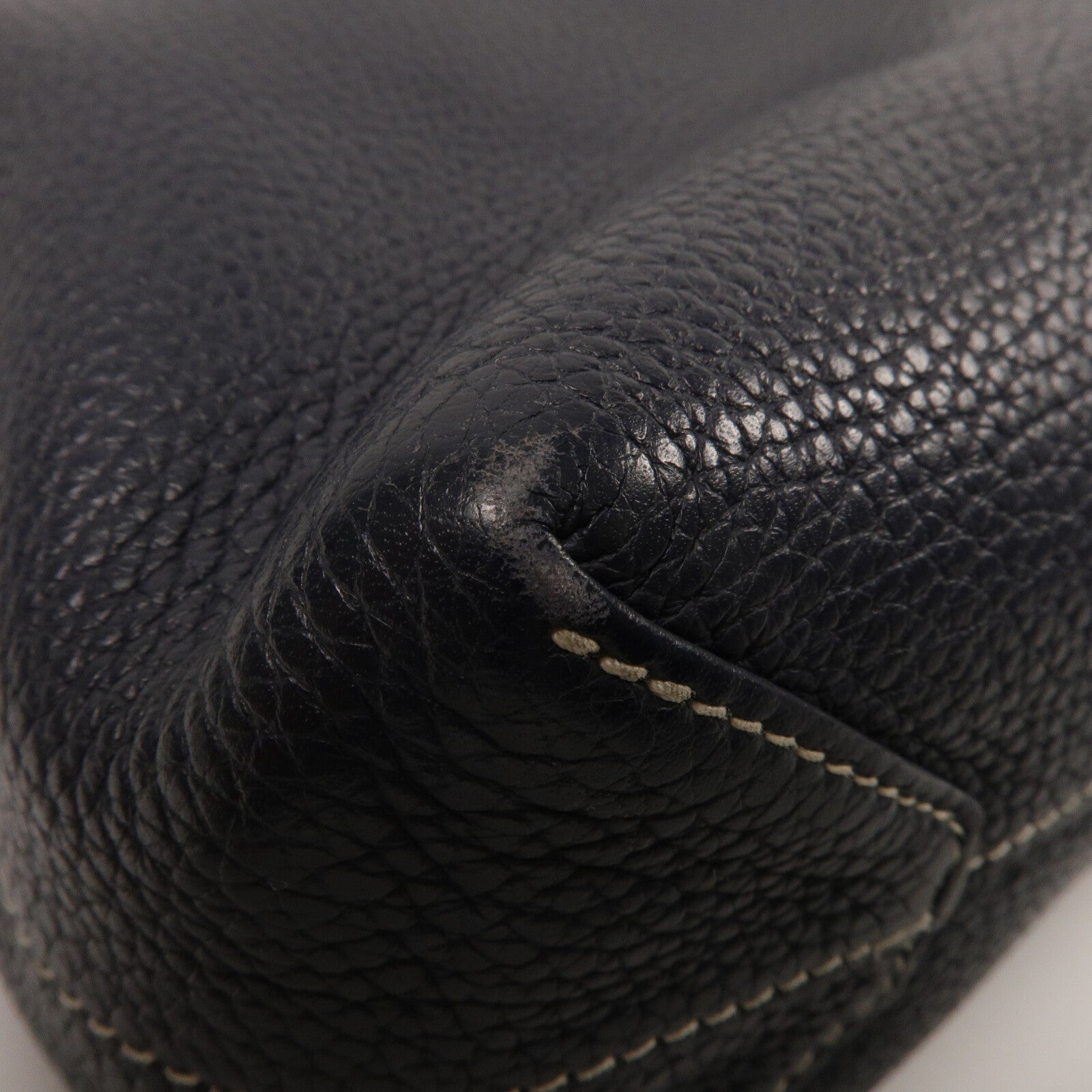 HERMES Clemence皮革Double Sens 36手挽袋 Bleu Nuit/Vert Vertigo