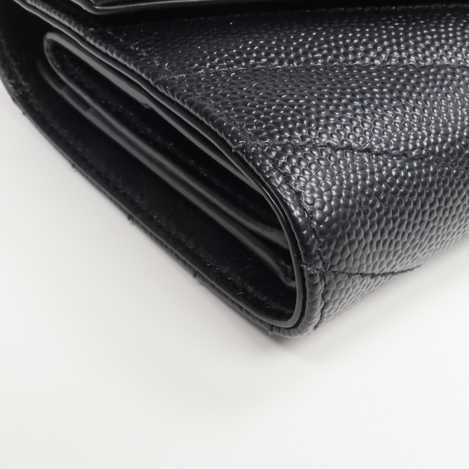 SAINT LAURENT 牛皮皮革Three-fold Wallet錢包