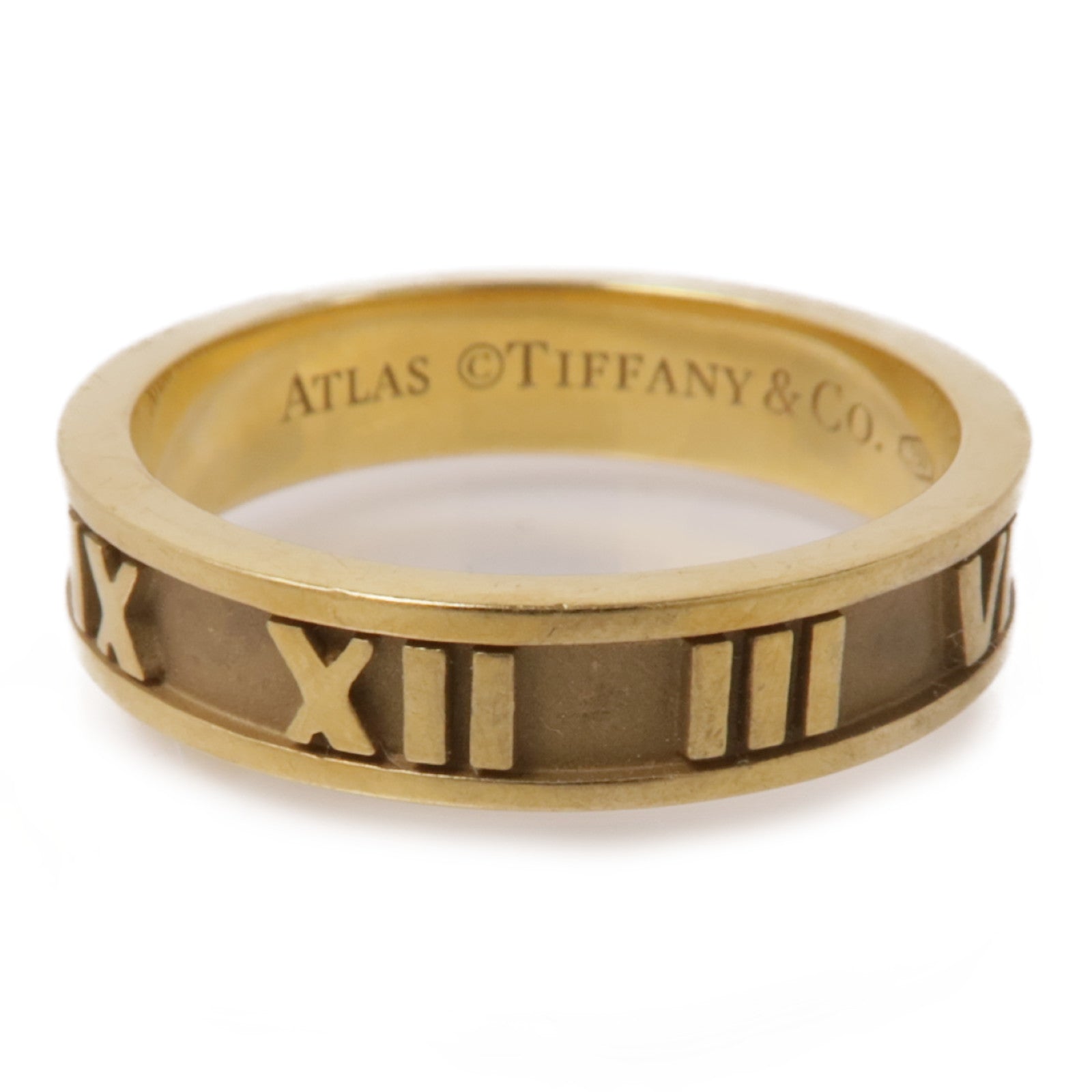 TIFFANY＆CO 【激減優惠】18K黃金Atlas Ring戒指US#5.5