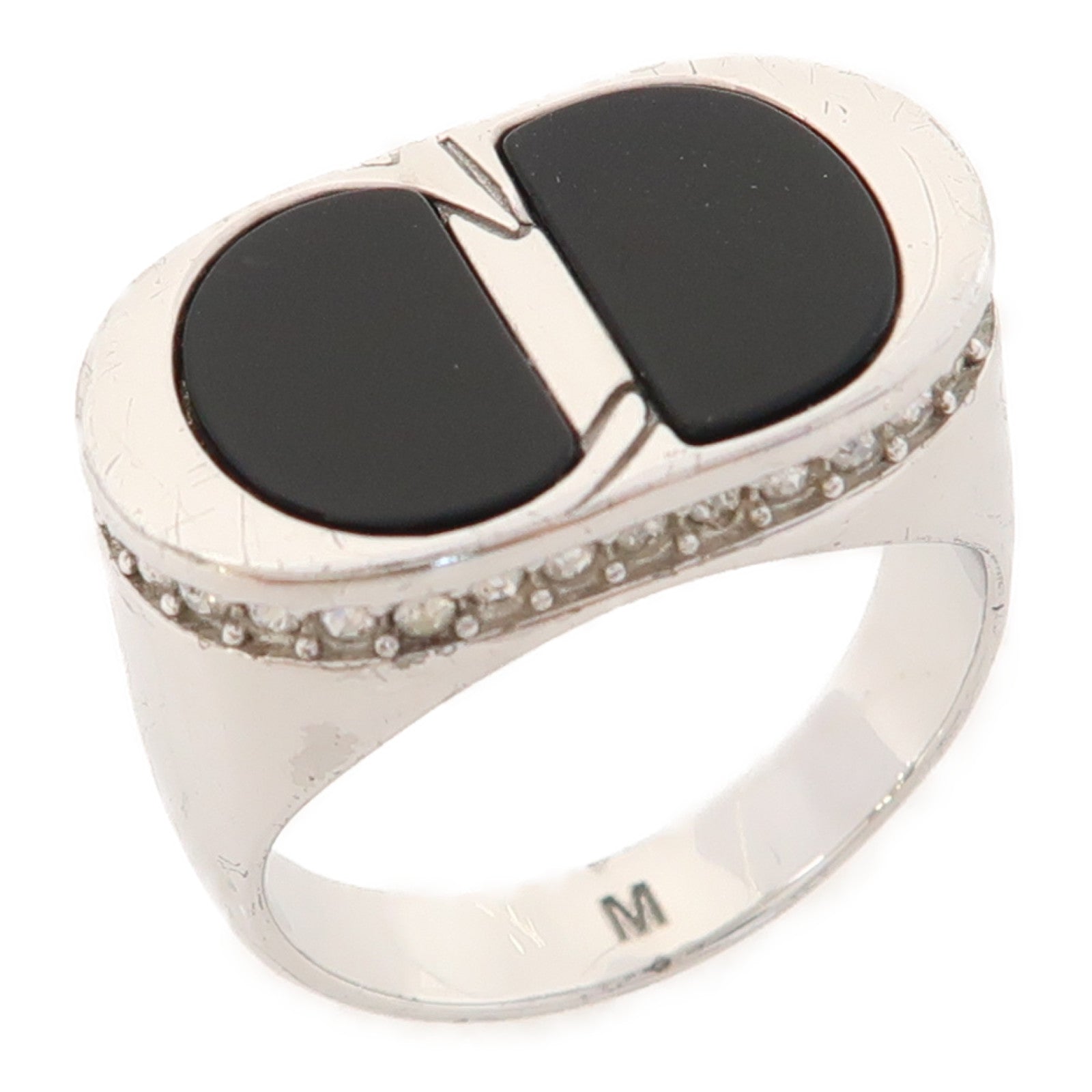 Dior 金屬Ring戒指US#9銀色/黑色
