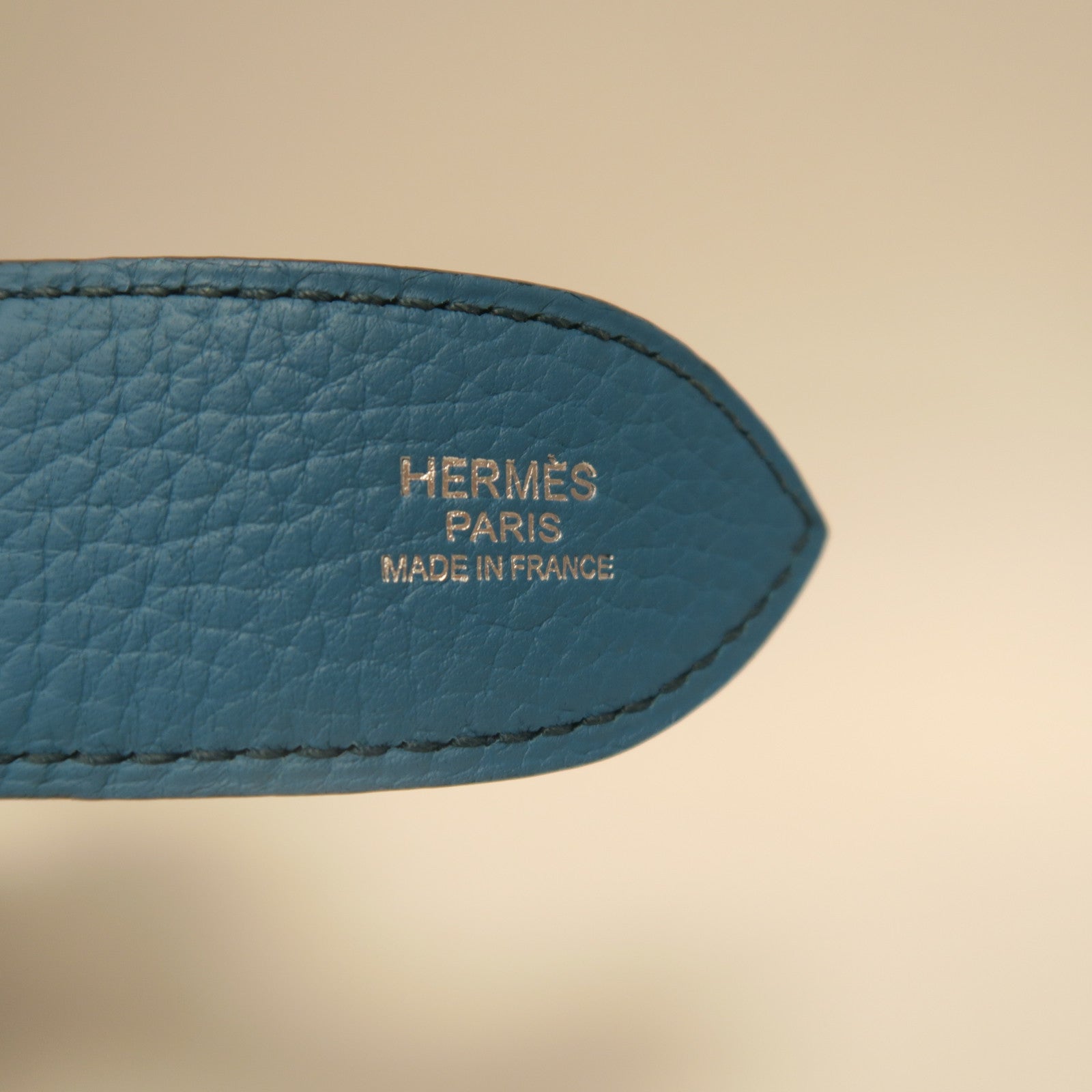 HERMES 【激減優惠】Clemence皮革Jypsiere 31銀扣肩背袋藍色