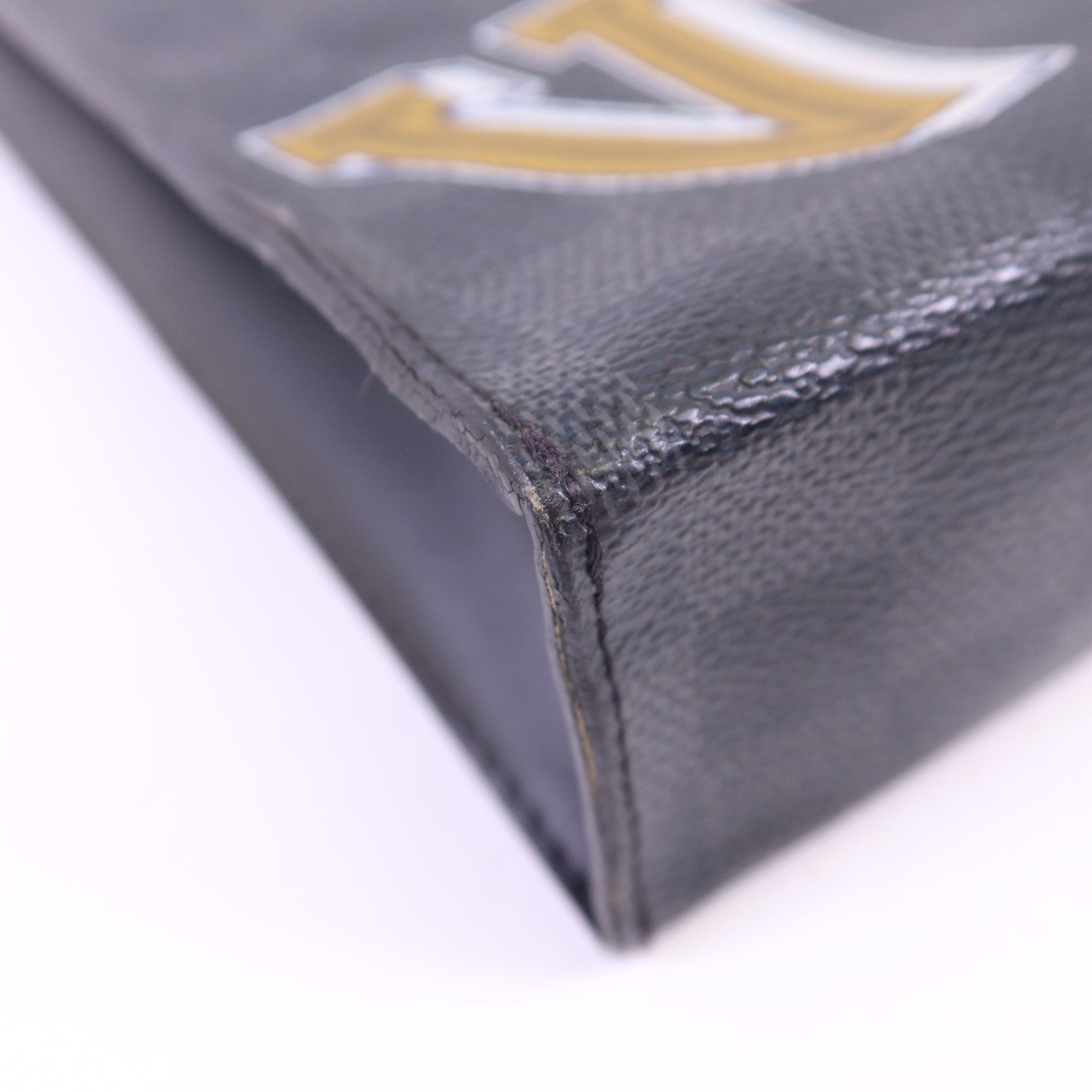 LOUIS VUITTON Damier Graphite Pochette Voyage MM銀扣手拿包